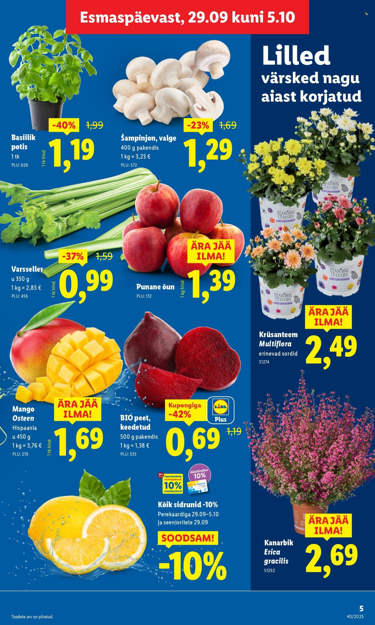 lidl - Lidl kliendileht - Nädalalõpu pakkumised (2.10 - 5.10.2025) - page: 5