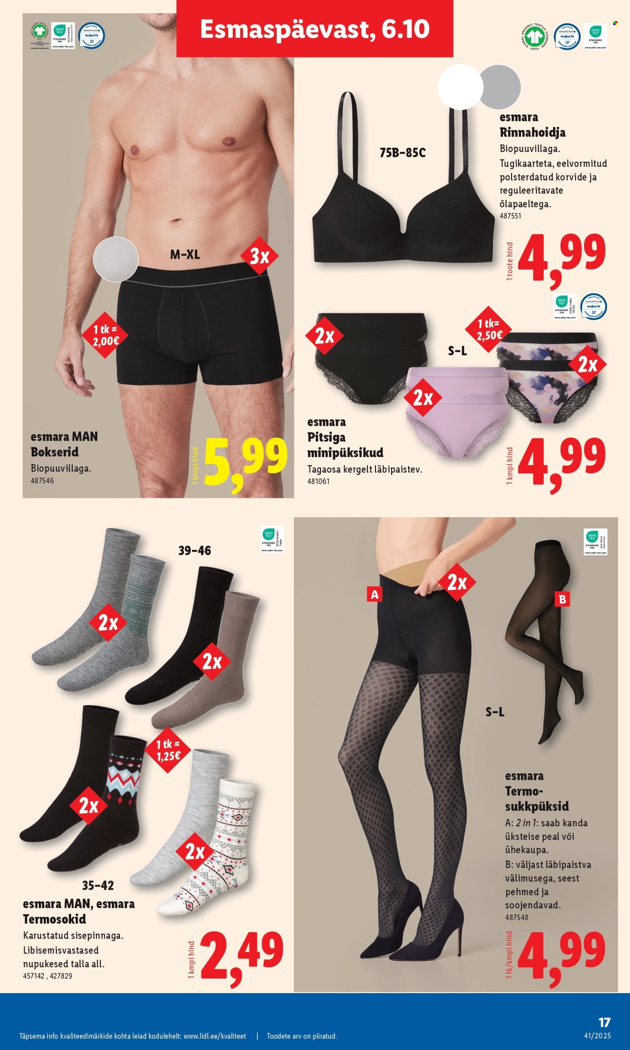 lidl - Lidl kliendileht - Tööstuskaupade pakkumised (6.10 - 12.10.2025) - page: 17