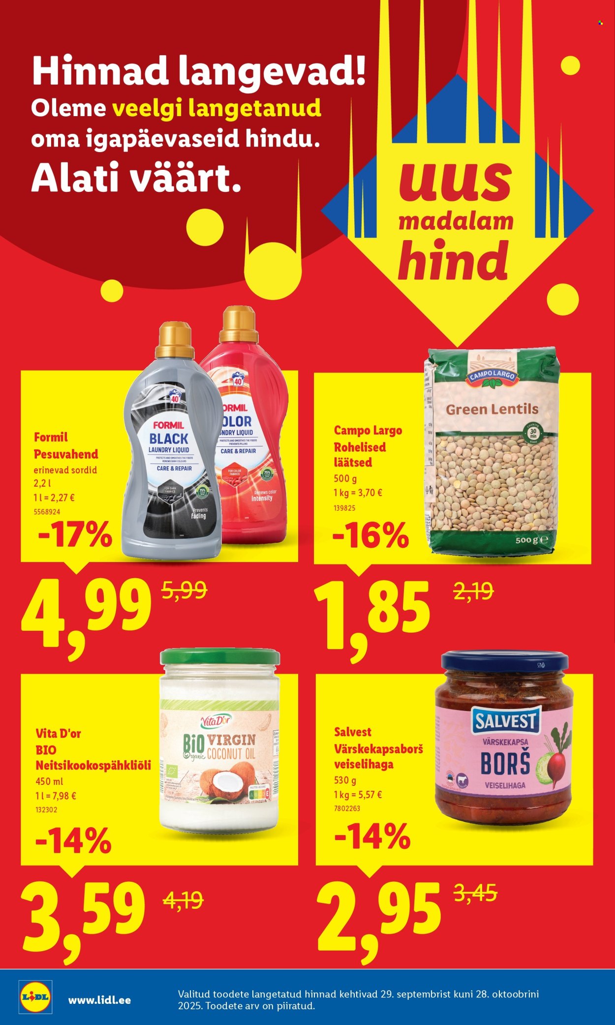 lidl - Lidl kliendileht - Hinnad langevad! Uus madalam hind (29.09 - 28.10.2025) - page: 4