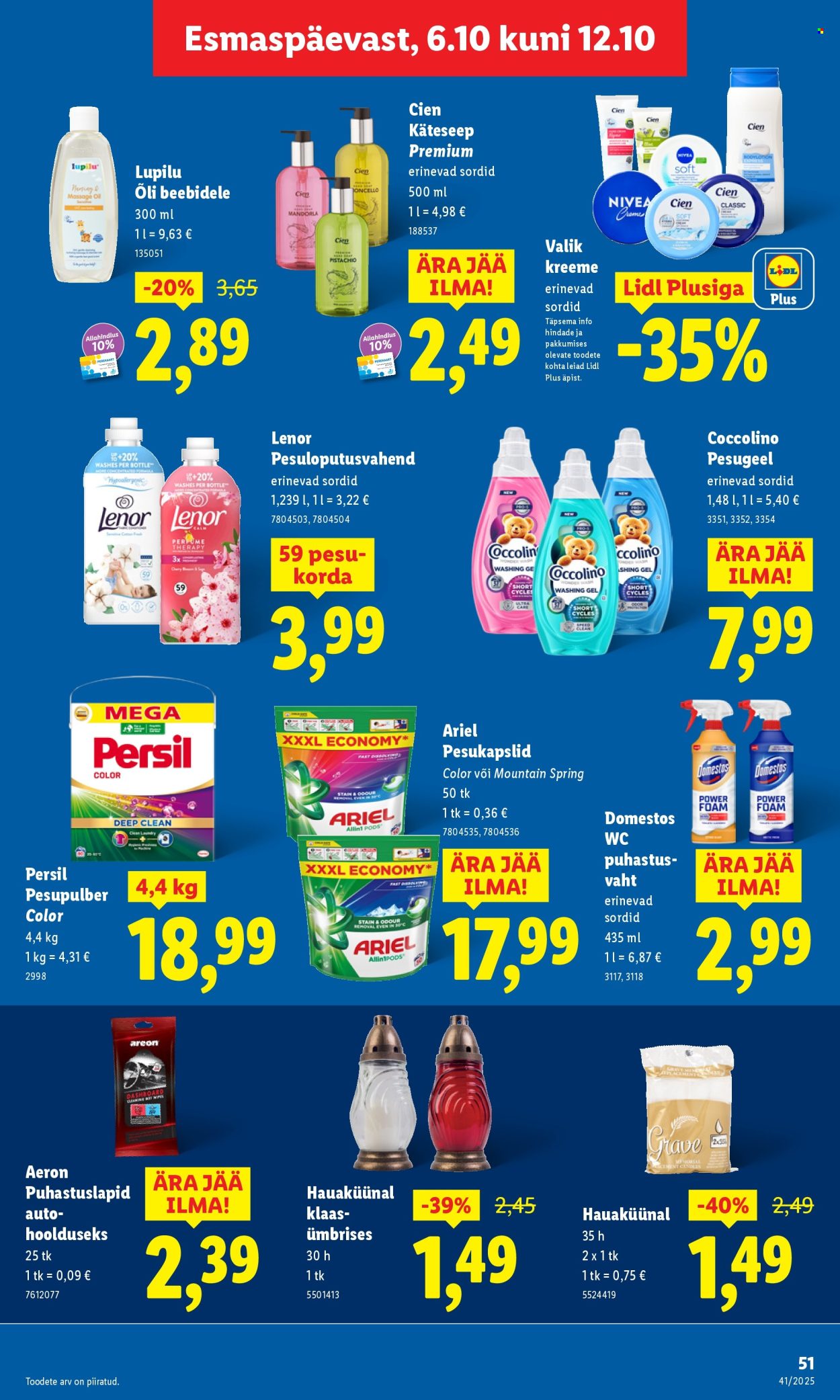 lidl - Lidl kliendileht - Nädalalõpu pakkumised (9.10 - 12.10.2025) - page: 51 lidl - Lidl kliendileht - Nädalalõpu pakkumised (9.10 - 12.10.2025) - page: 51