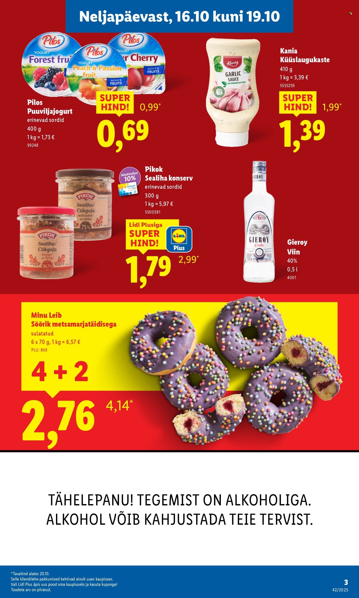 lidl - Lidl kliendileht - Viljandi, Riia mnt 1 (16.10 - 19.10.2025) - page: 3