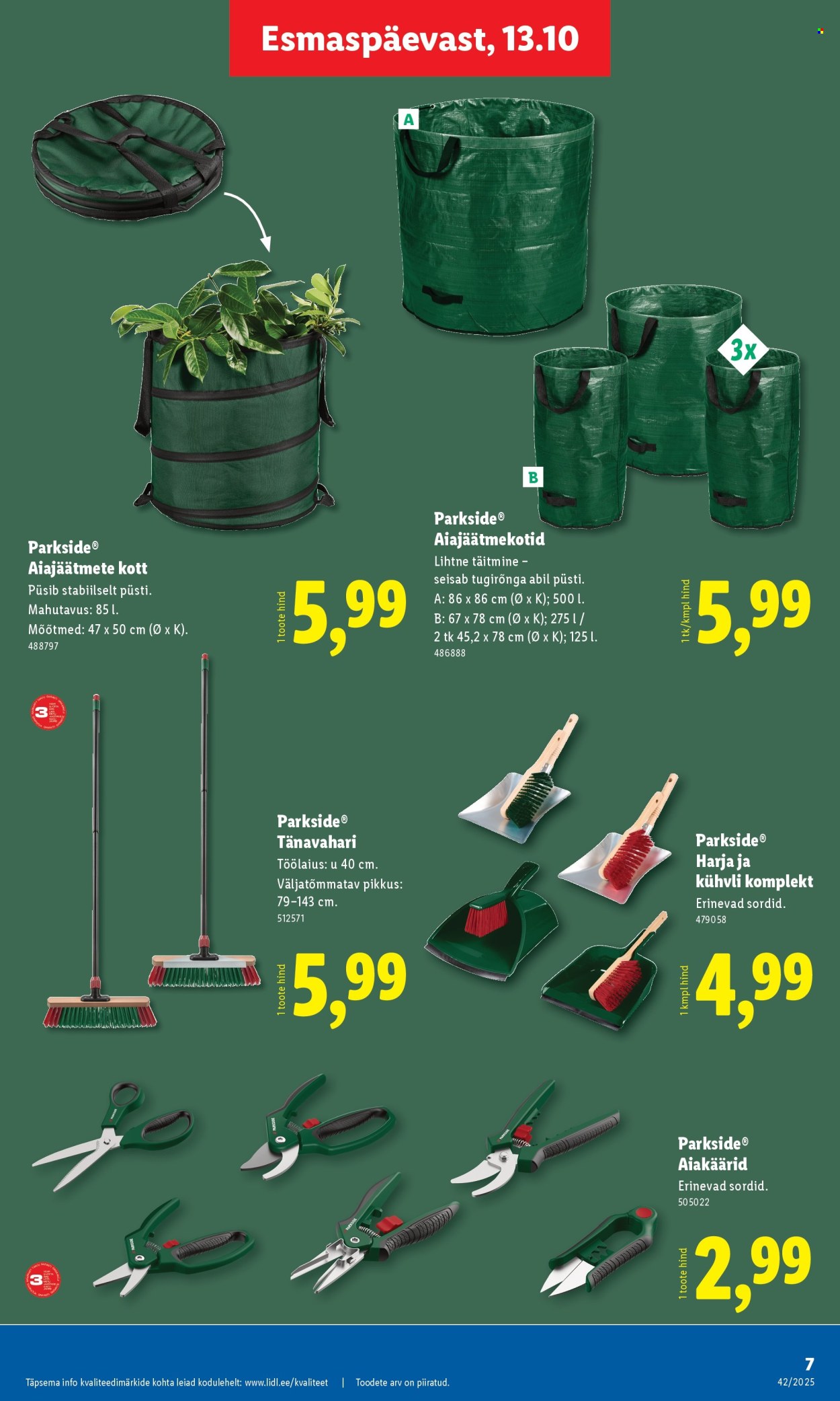 lidl - Lidl kliendileht - Tööstuskaupade pakkumised (13.10 - 19.10.2025) - page: 7