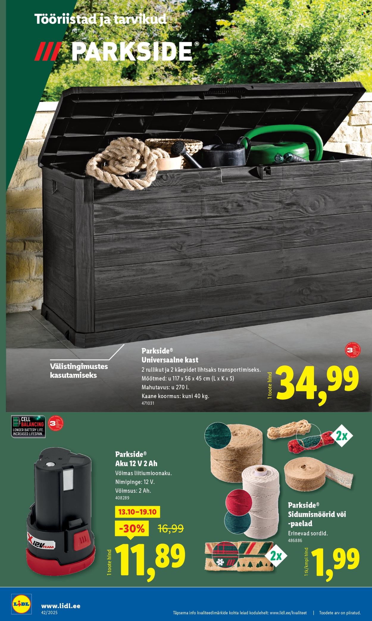 lidl - Lidl kliendileht - Tööstuskaupade pakkumised (13.10 - 19.10.2025) - page: 6
