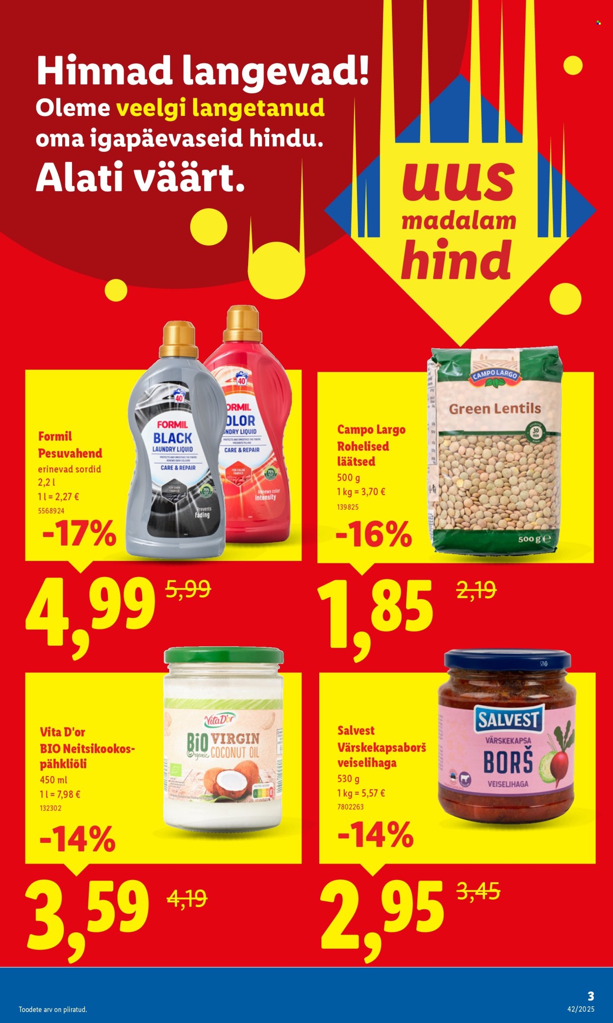 lidl - Lidl kliendileht - Kliendileht (13.10 - 19.10.2025) - page: 3