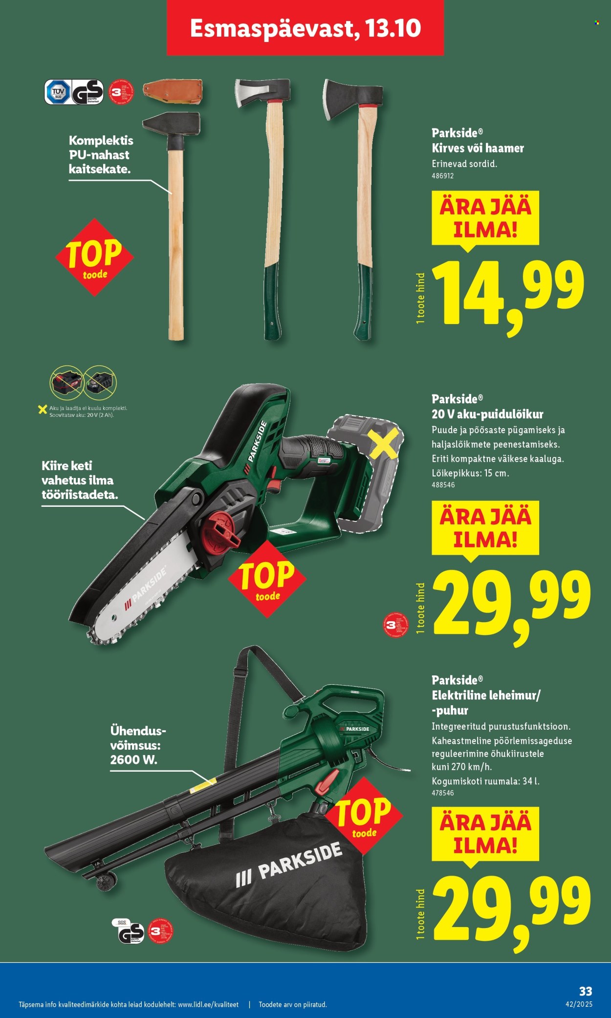 lidl - Lidl kliendileht - Kliendileht (13.10 - 19.10.2025) - page: 33