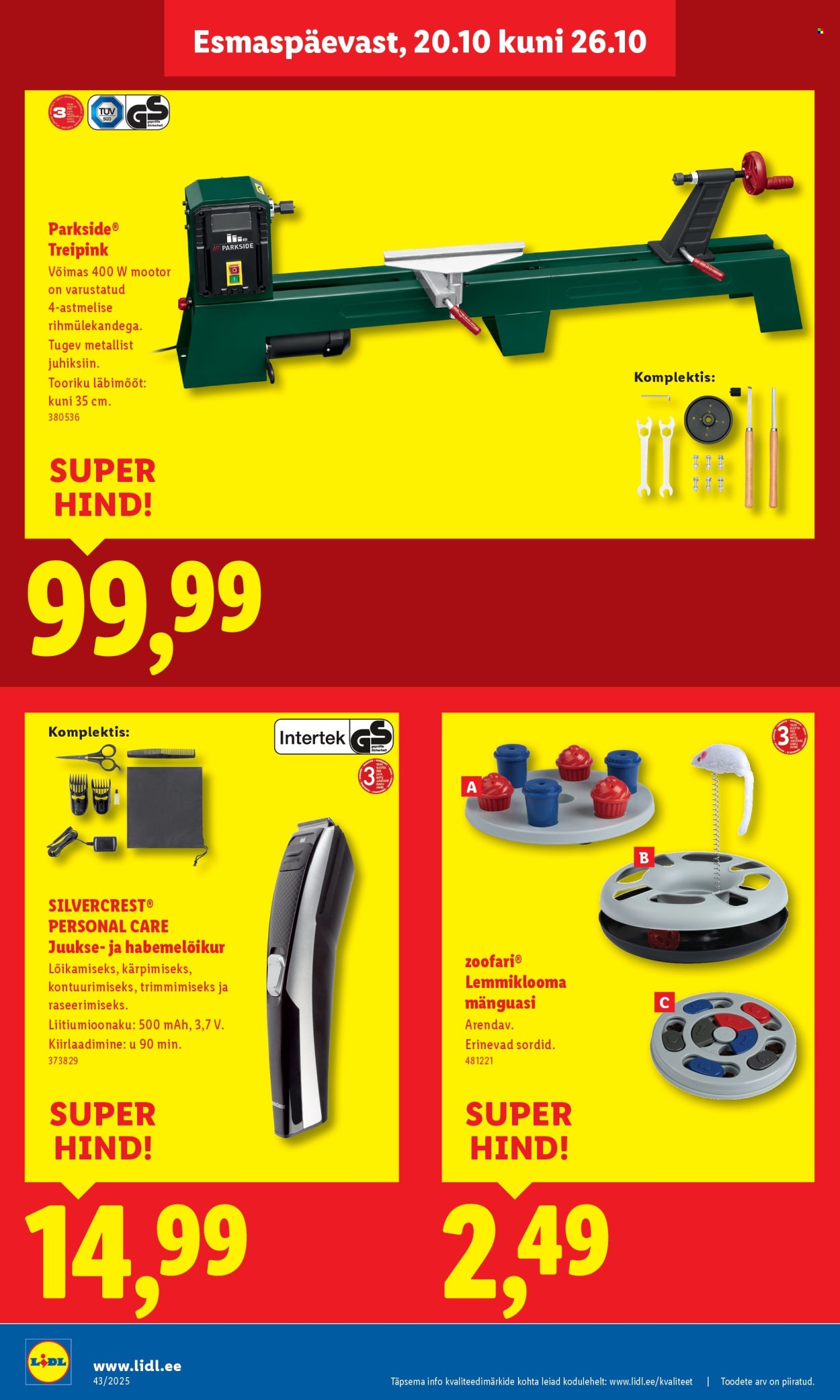 lidl - Lidl kliendileht - Viljandi, Riia mnt 1 (20.10 - 26.10.2025) - page: 6