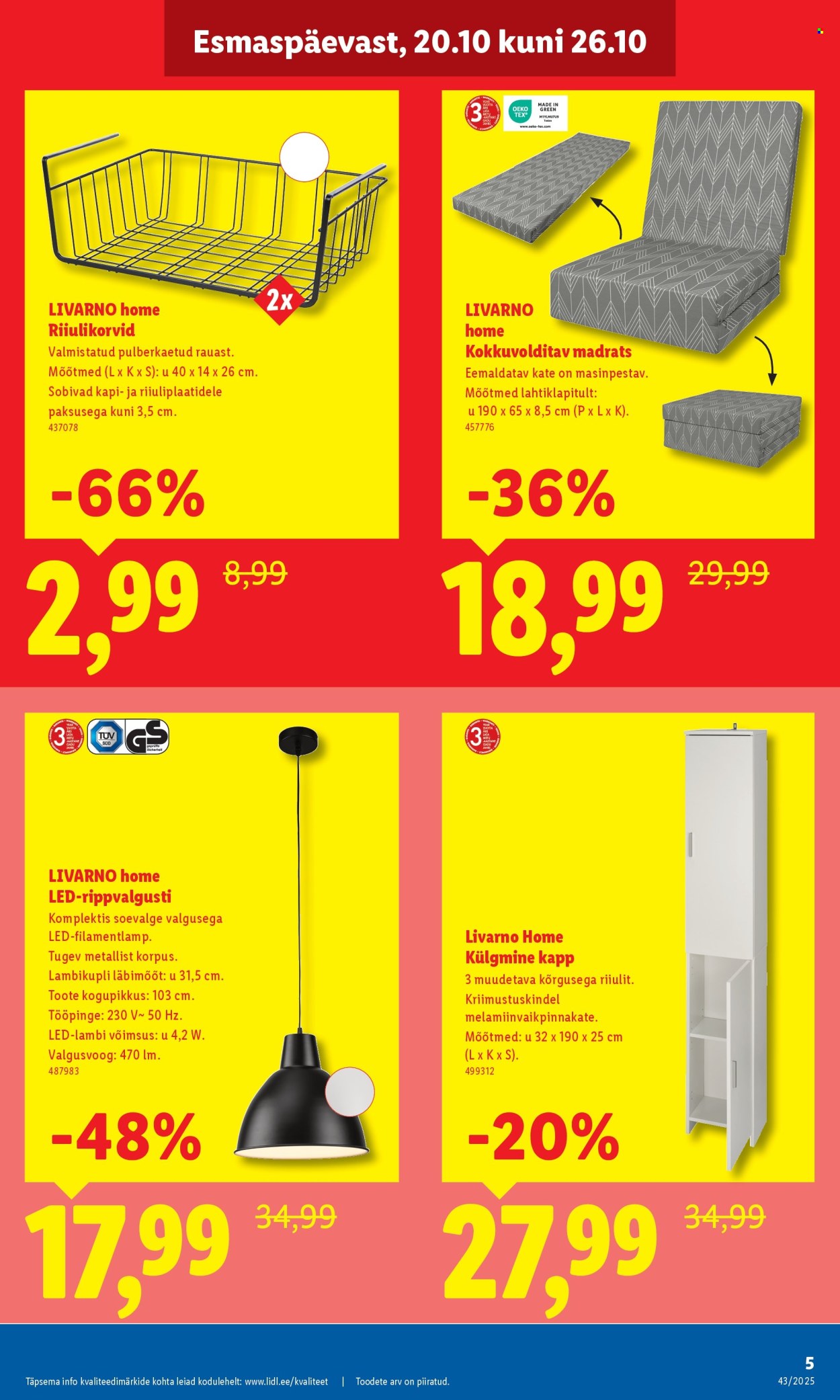 lidl - Lidl kliendileht - Keila, Põhjakaare tee 6 (20.10 - 26.10.2025) - page: 5