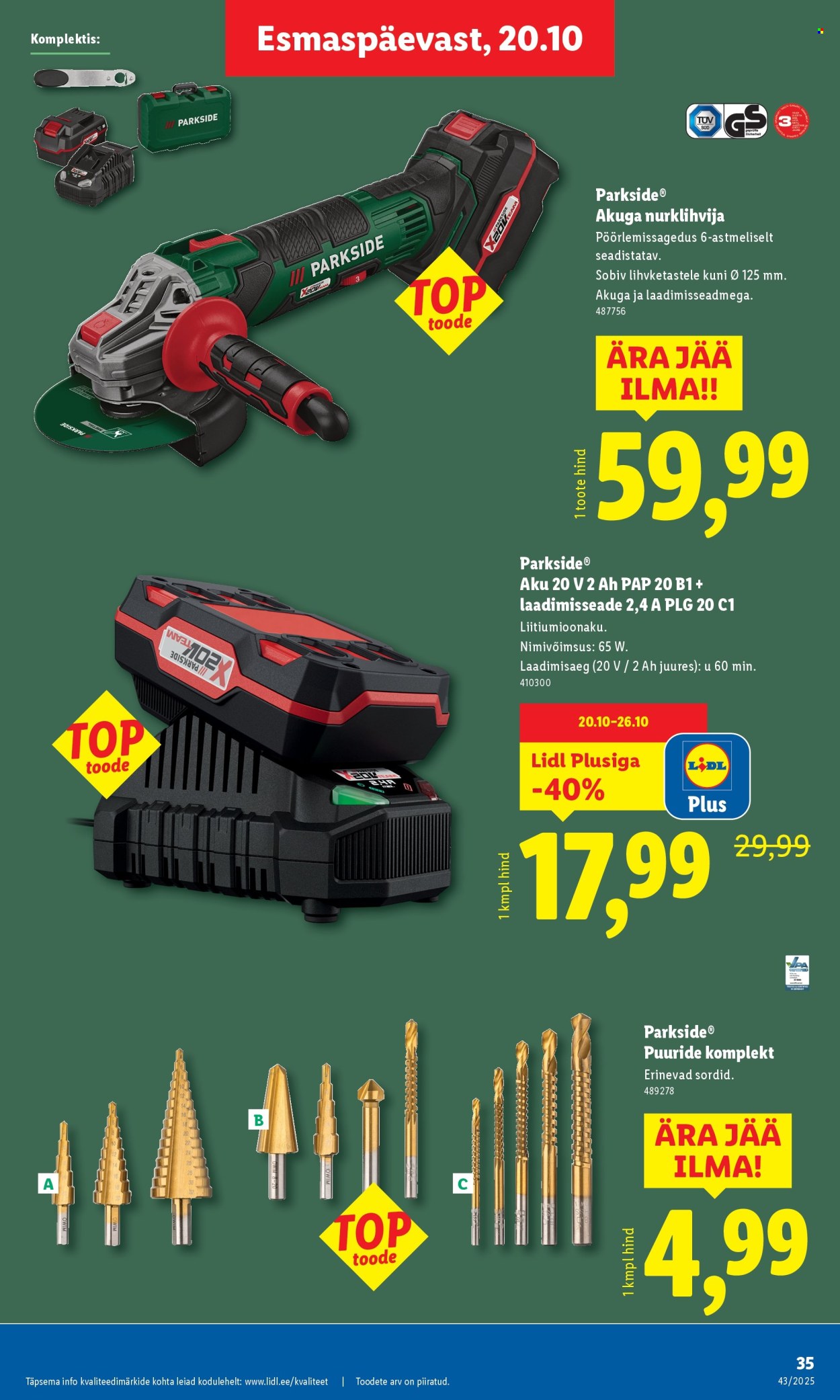 lidl - Lidl kliendileht - Kliendileht (20.10 - 26.10.2025) - page: 35 lidl - Lidl kliendileht - Kliendileht (20.10 - 26.10.2025) - page: 35