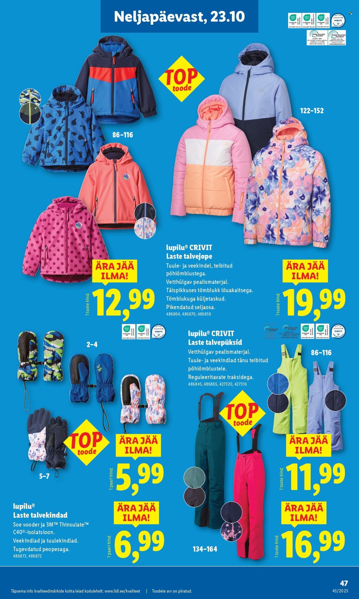 lidl - Lidl kliendileht - Kliendileht (20.10 - 26.10.2025) - page: 47 lidl - Lidl kliendileht - Kliendileht (20.10 - 26.10.2025) - page: 47