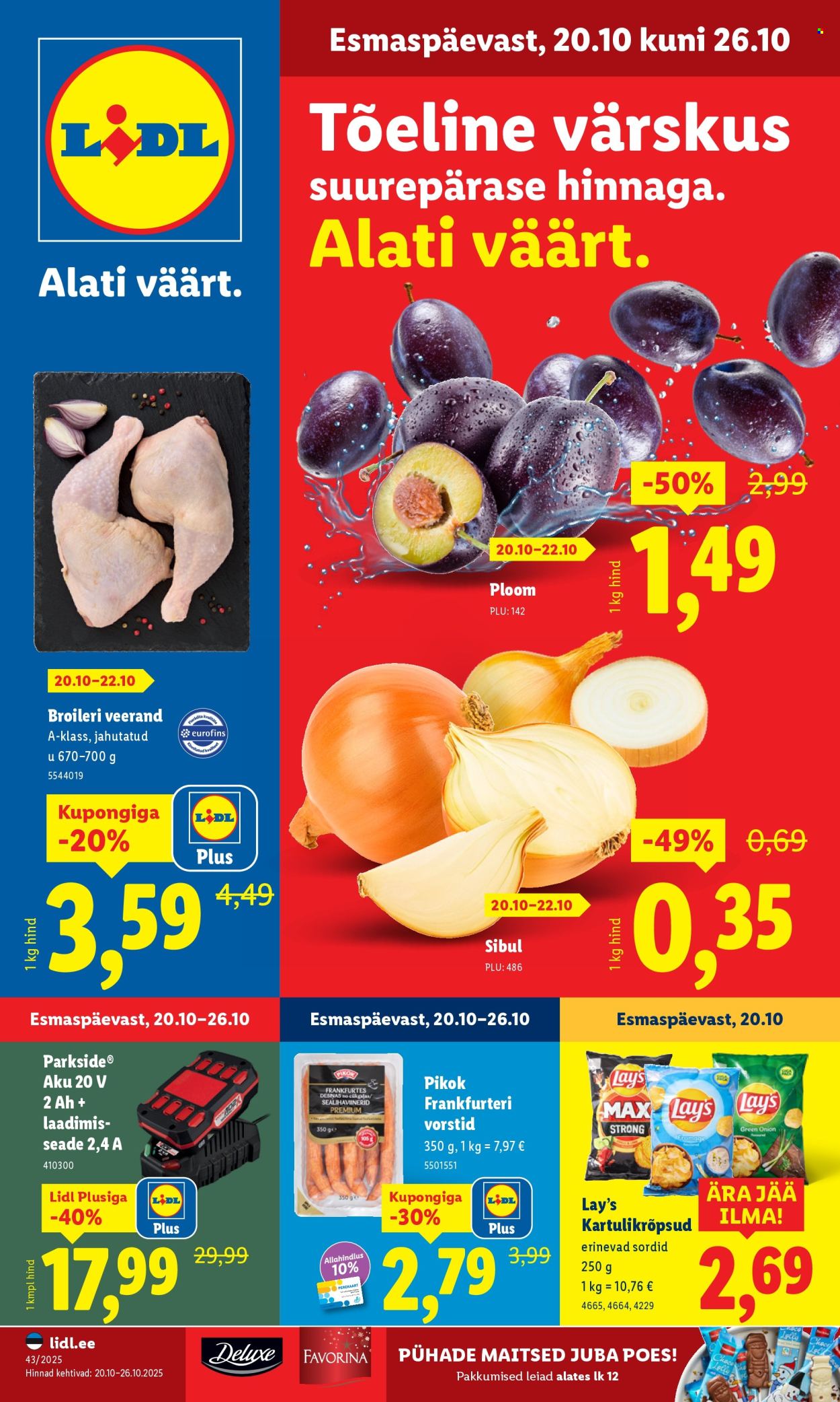 lidl - Lidl kliendileht - Kliendileht (20.10 - 26.10.2025)