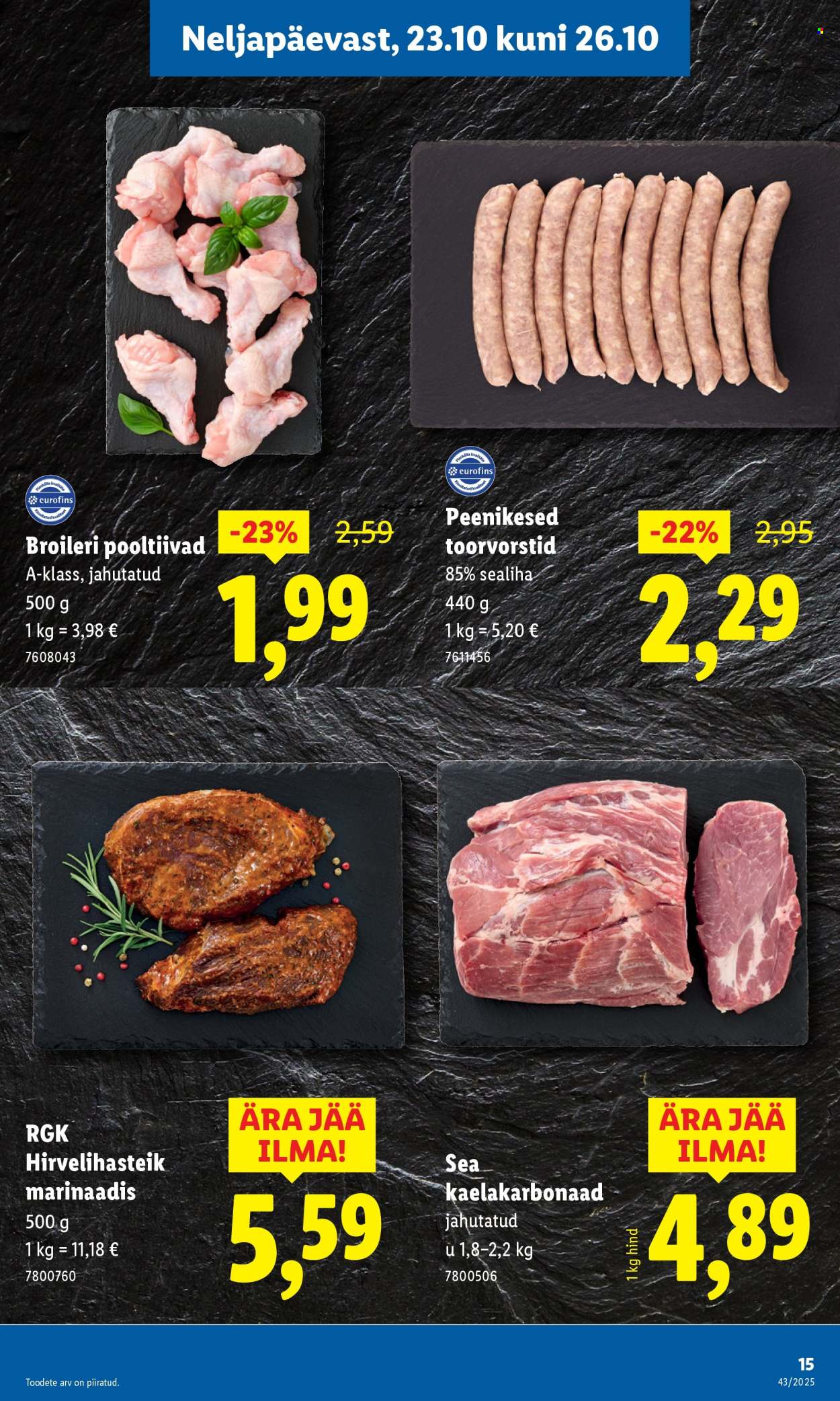 lidl - Lidl kliendileht - Nädalalõpu pakkumised (23.10 - 26.10.2025) - page: 15 lidl - Lidl kliendileht - Nädalalõpu pakkumised (23.10 - 26.10.2025) - page: 15