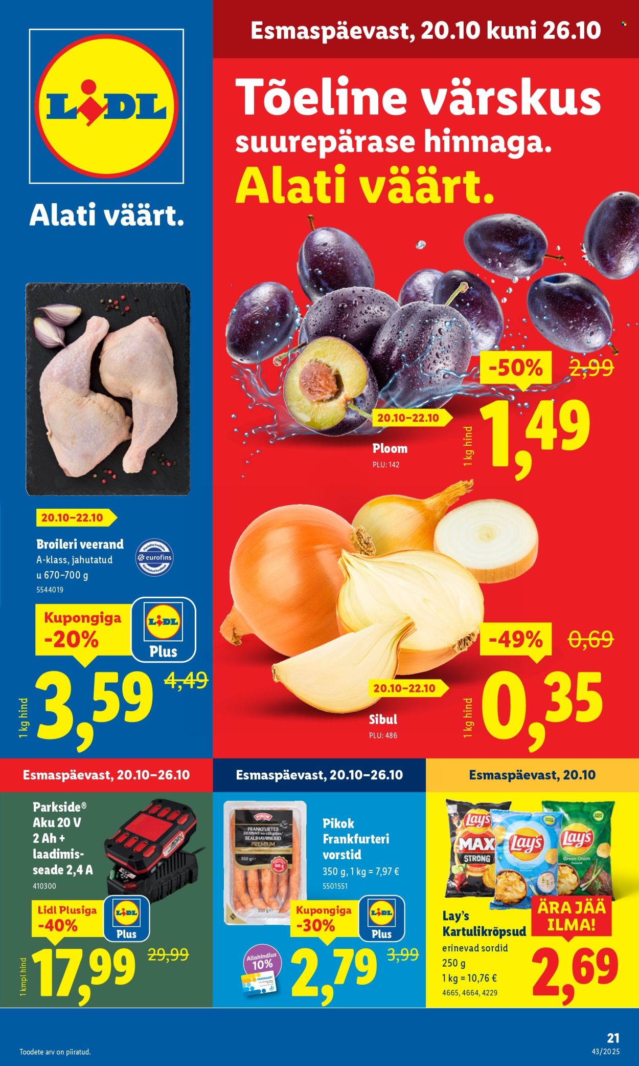 lidl - Lidl kliendileht - Nädalalõpu pakkumised (23.10 - 26.10.2025) - page: 21 lidl - Lidl kliendileht - Nädalalõpu pakkumised (23.10 - 26.10.2025) - page: 21