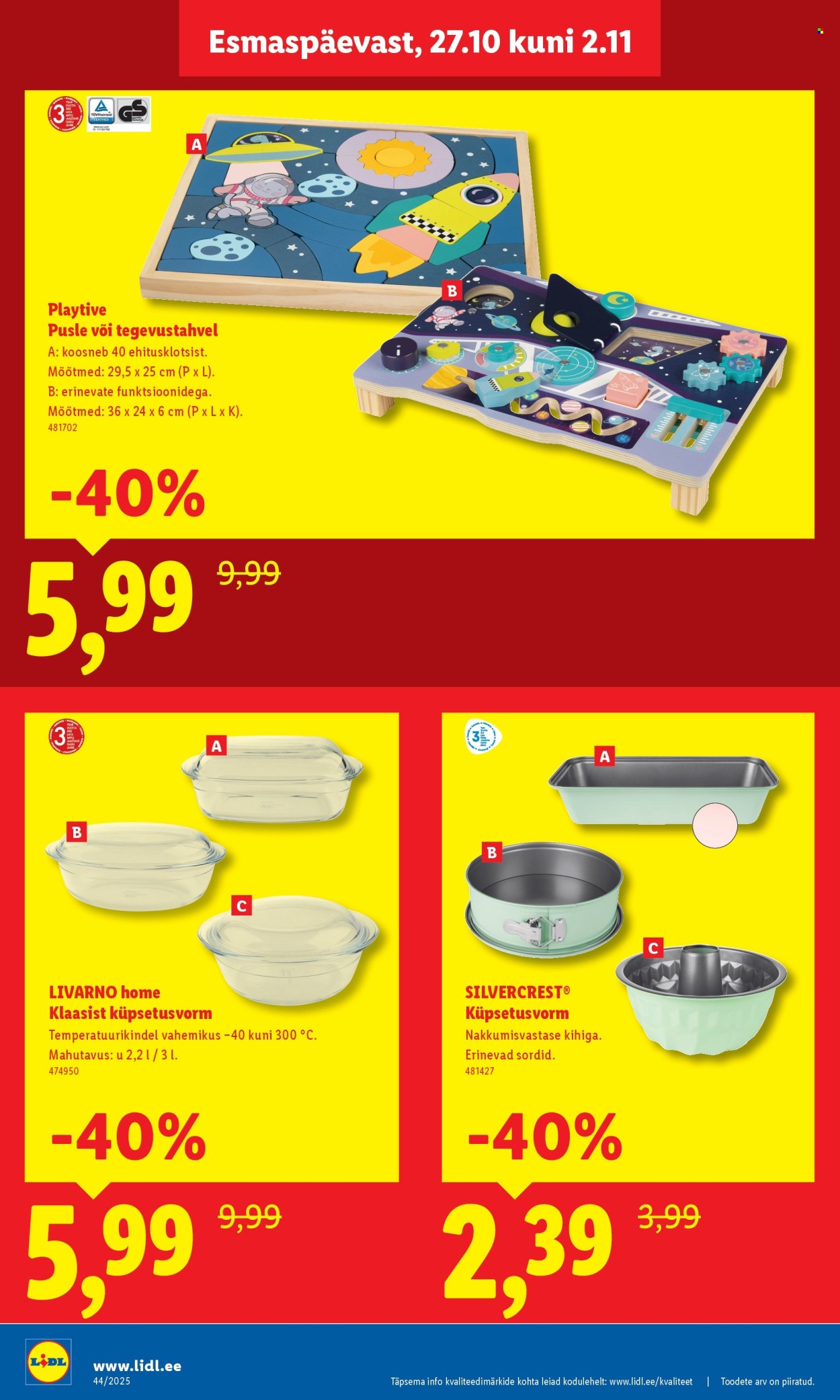 lidl - Lidl kliendileht - Keila, Põhjakaare tee 6 (27.10 - 2.11.2025) - page: 6