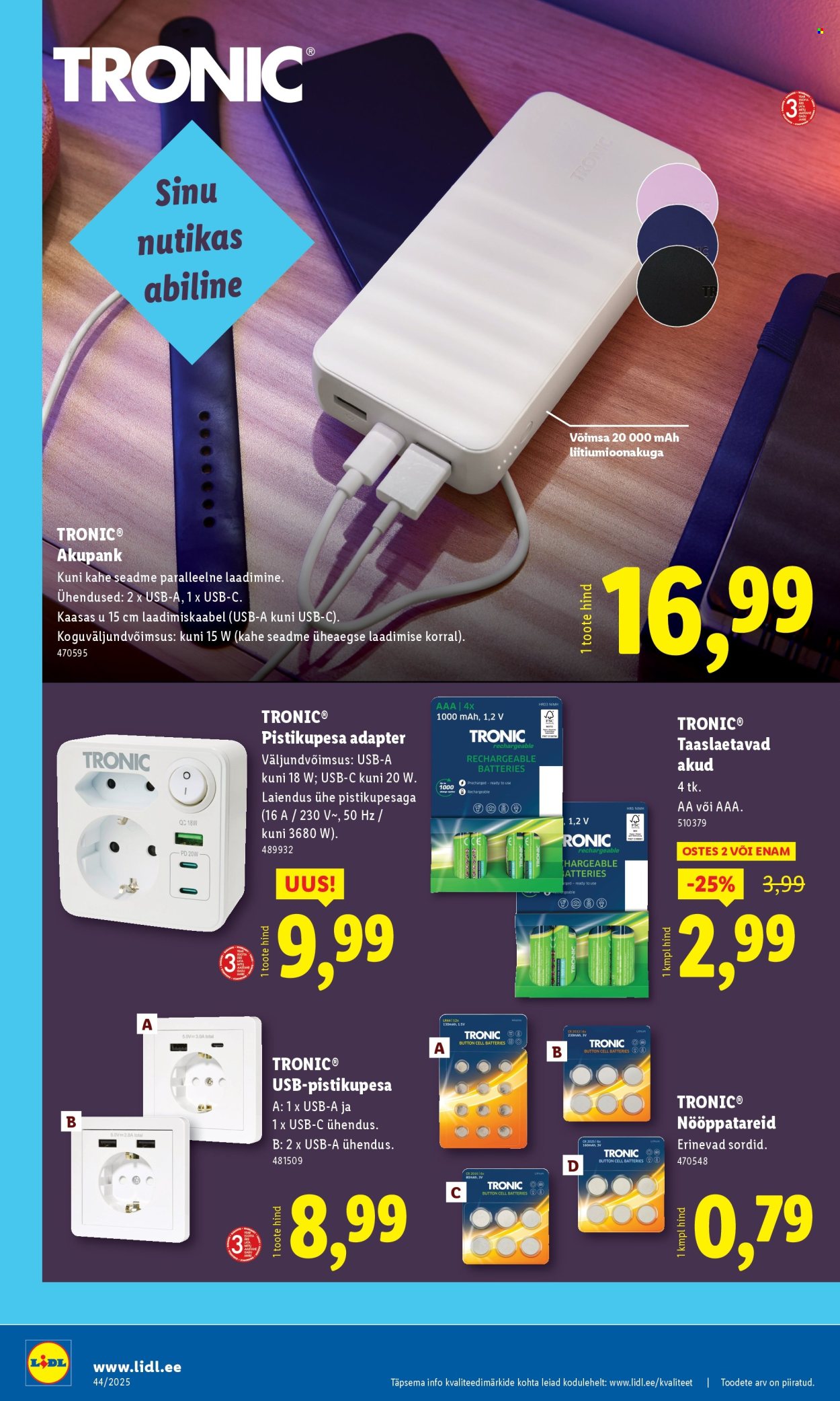 lidl - Lidl kliendileht - Tööstuskaupade pakkumised (27.10 - 2.11.2025) - page: 26