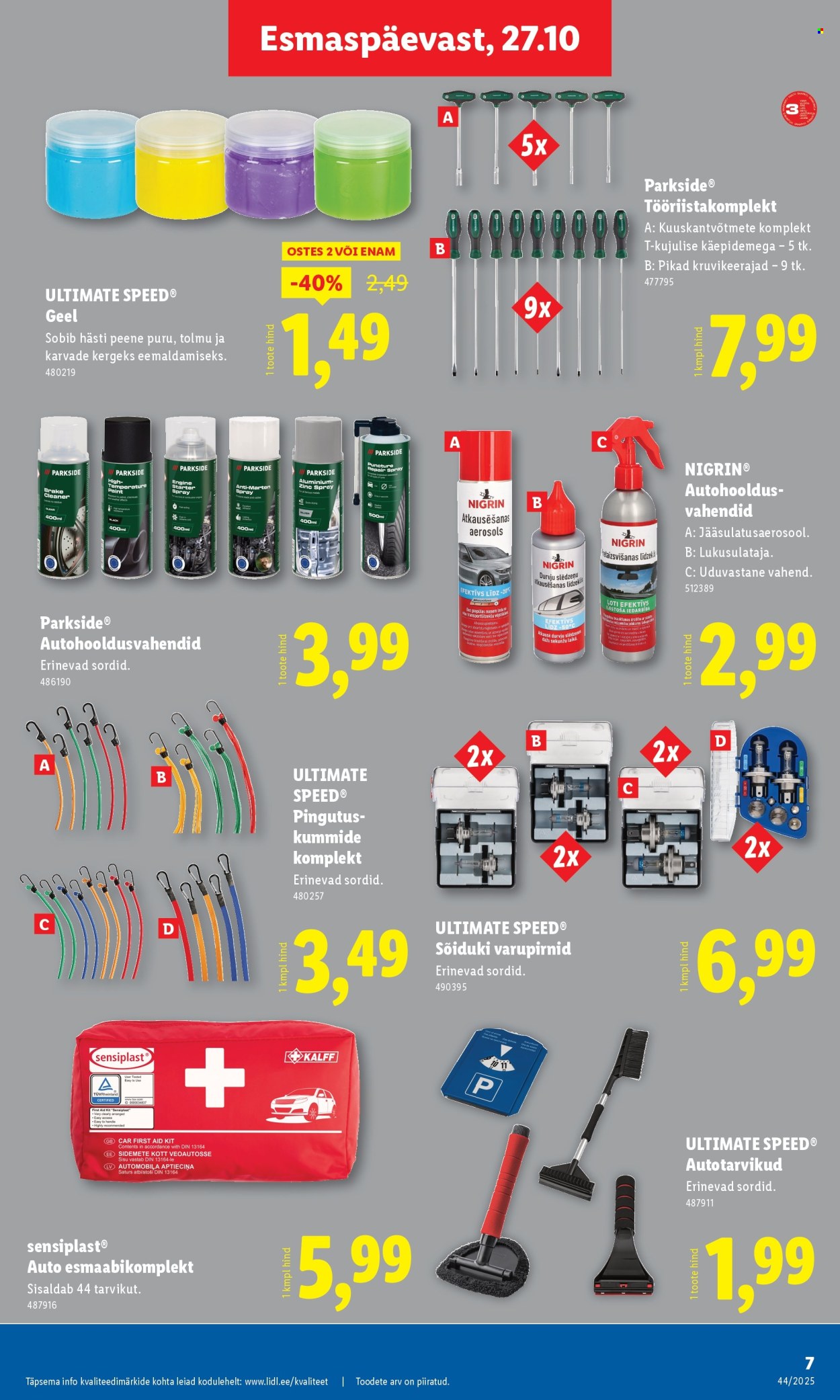 lidl - Lidl kliendileht - Tööstuskaupade pakkumised (27.10 - 2.11.2025) - page: 9