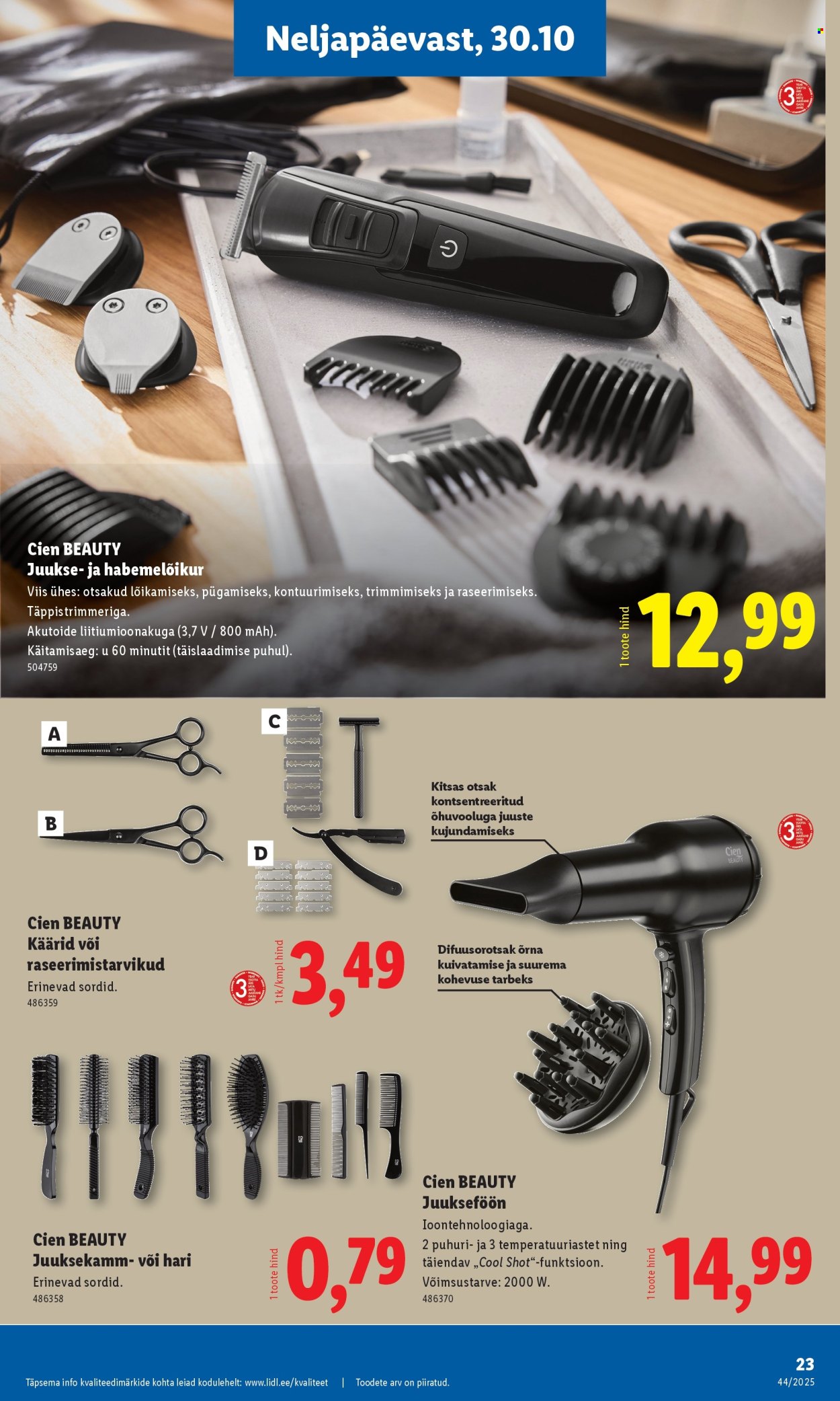 lidl - Lidl kliendileht - Tööstuskaupade pakkumised (27.10 - 2.11.2025) - page: 25