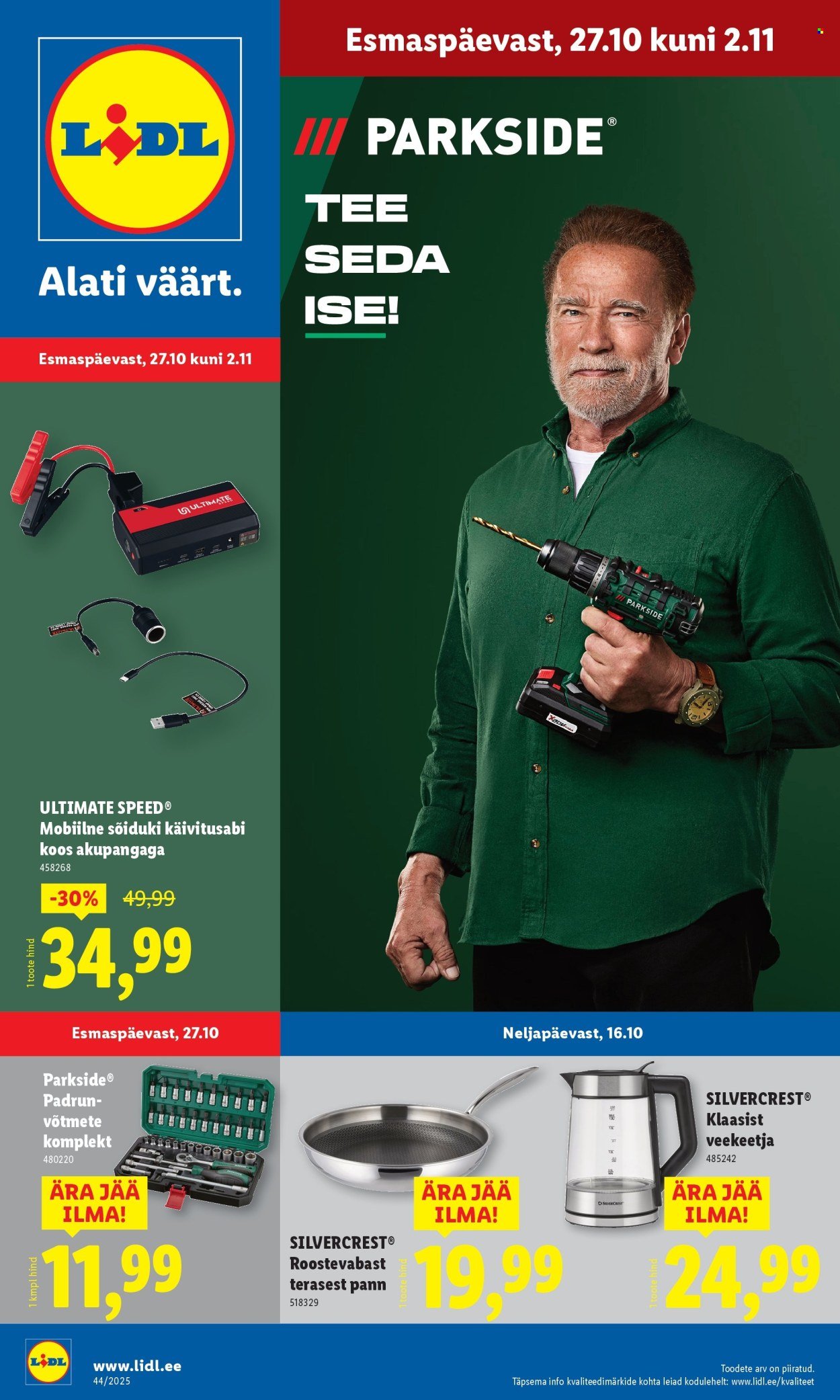 lidl - Lidl kliendileht - Tööstuskaupade pakkumised (27.10 - 2.11.2025)