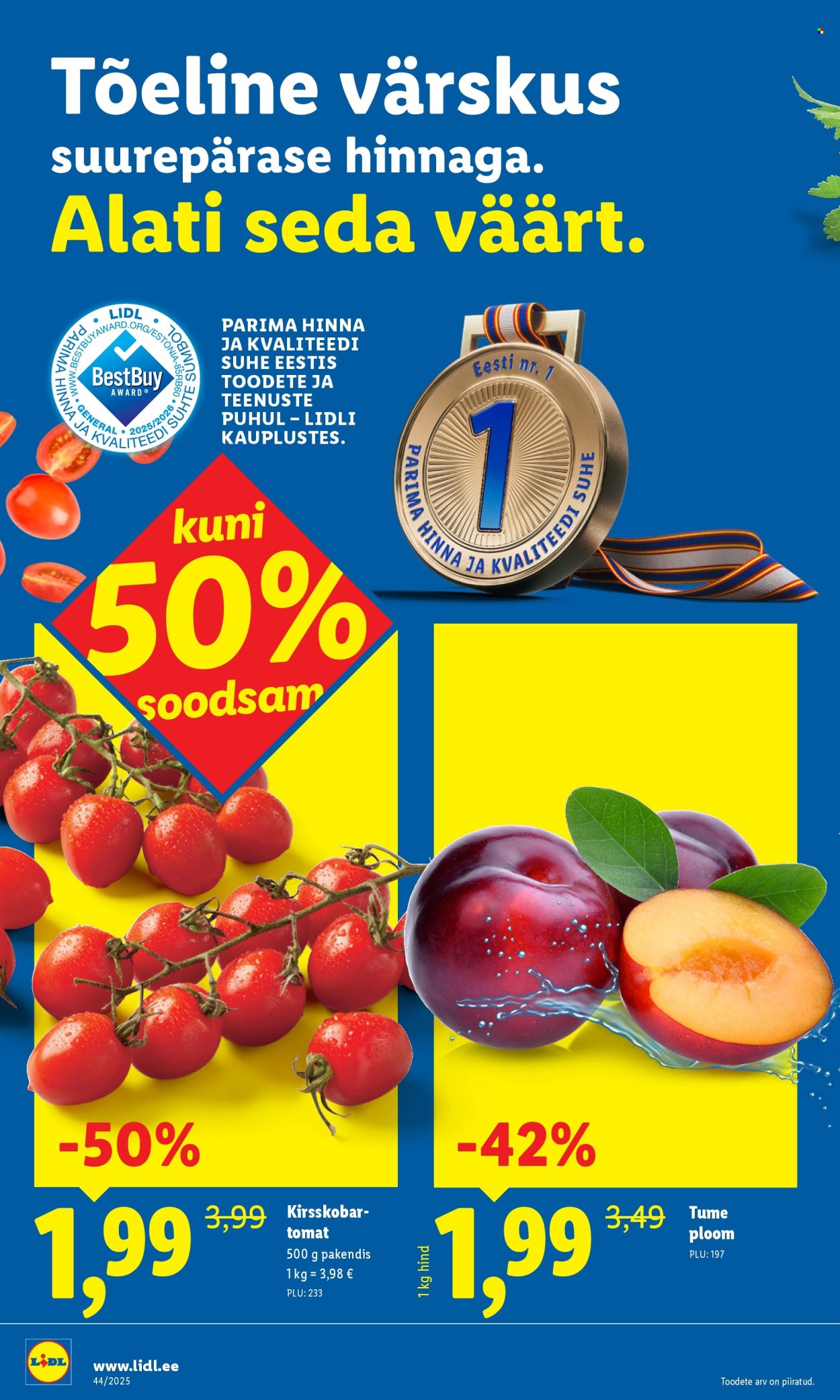 lidl - Lidl kliendileht - Kliendileht (27.10 - 2.11.2025) - page: 2 lidl - Lidl kliendileht - Kliendileht (27.10 - 2.11.2025) - page: 2