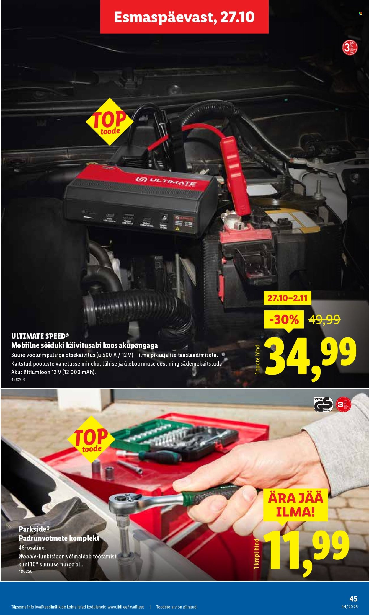 lidl - Lidl kliendileht - Nädalalõpu pakkumised (30.10 - 2.11.2025) - page: 47