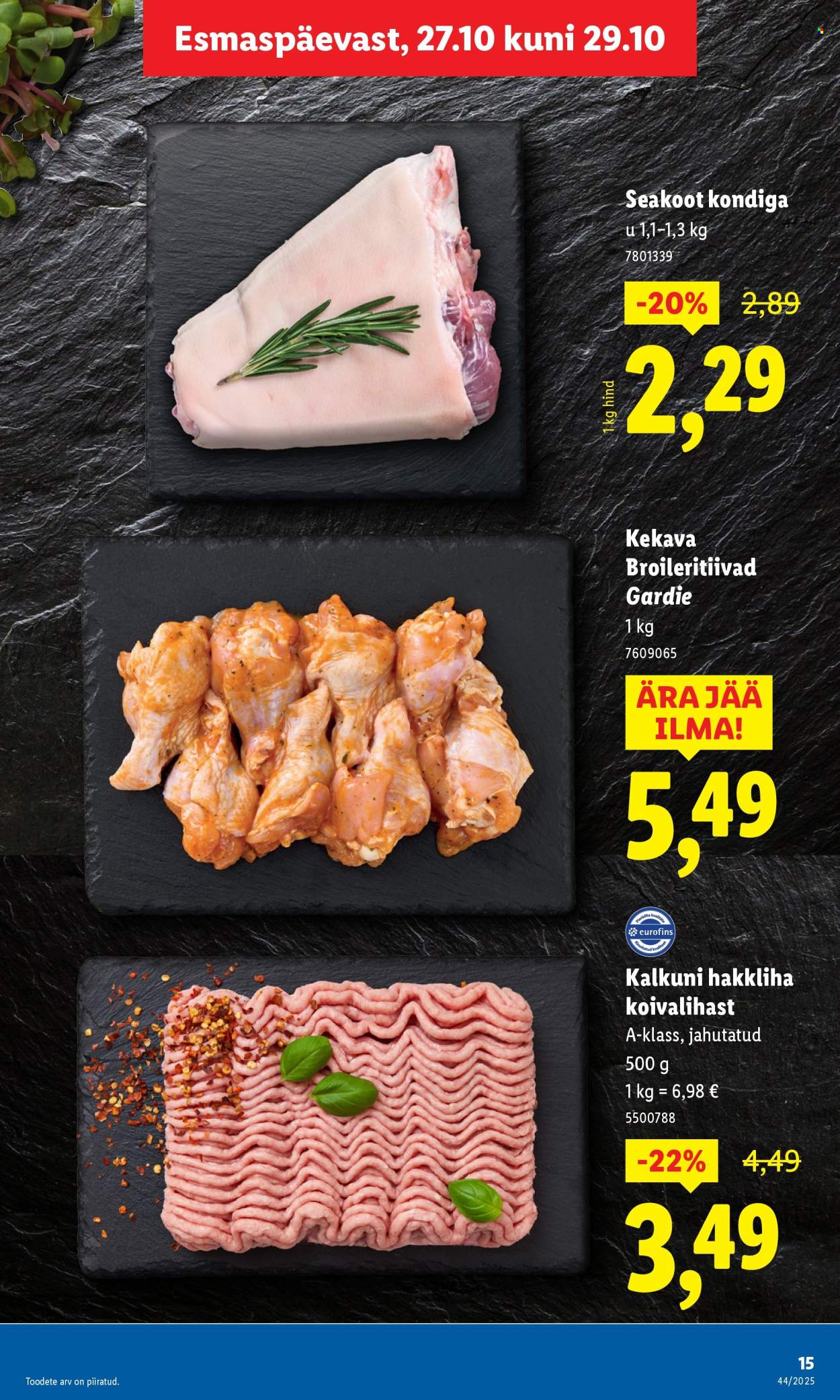 lidl - Lidl kliendileht - Nädalalõpu pakkumised (30.10 - 2.11.2025) - page: 15