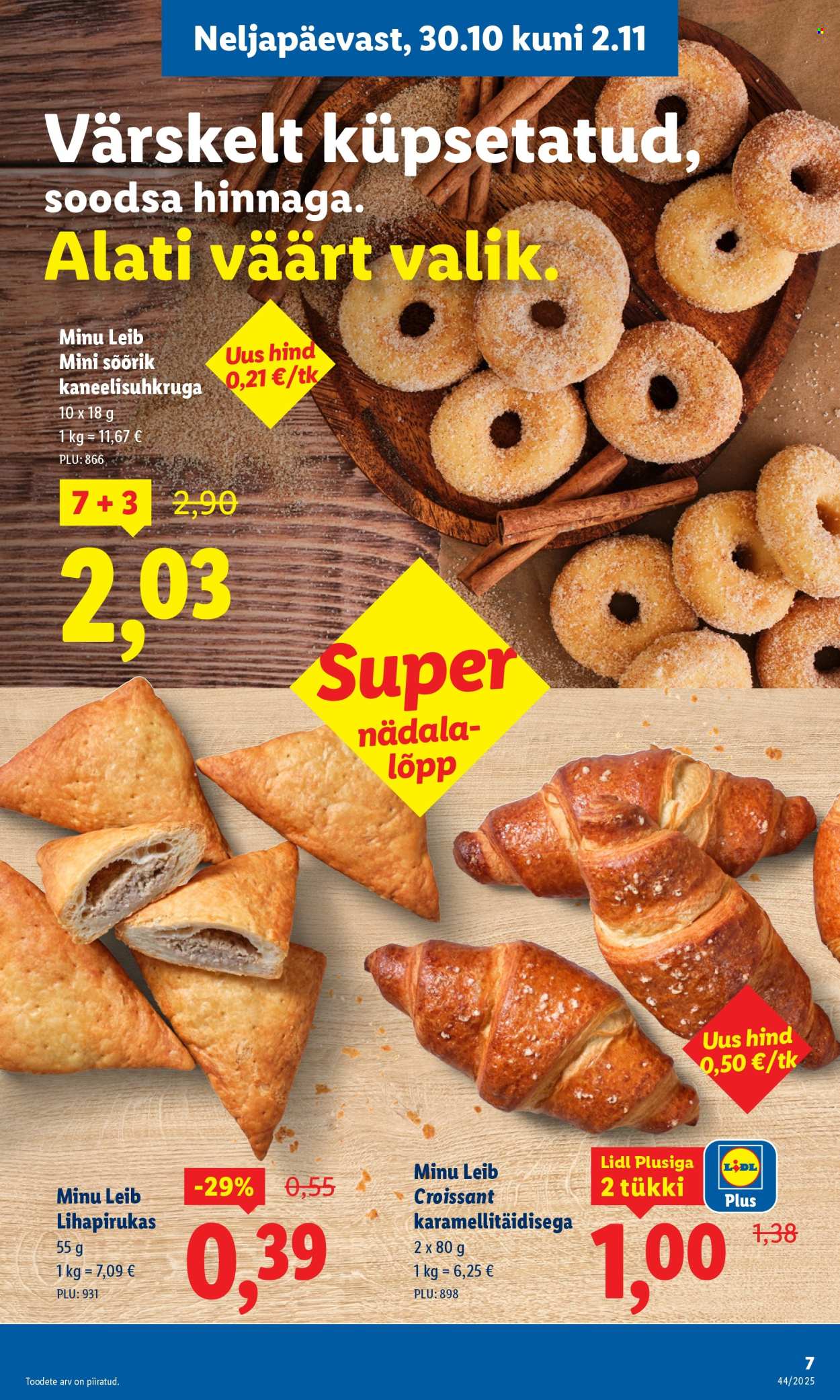 lidl - Lidl kliendileht - Nädalalõpu pakkumised (30.10 - 2.11.2025) - page: 7