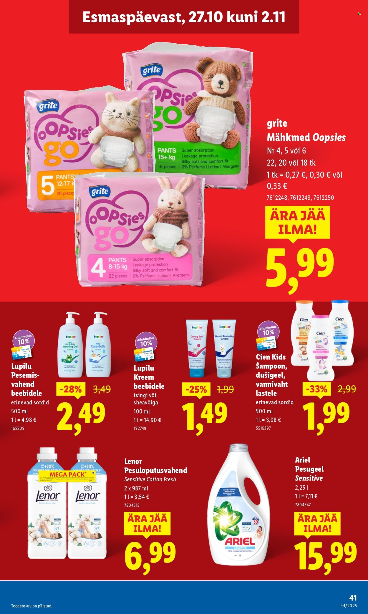 lidl - Lidl kliendileht - Nädalalõpu pakkumised (30.10 - 2.11.2025) - page: 41