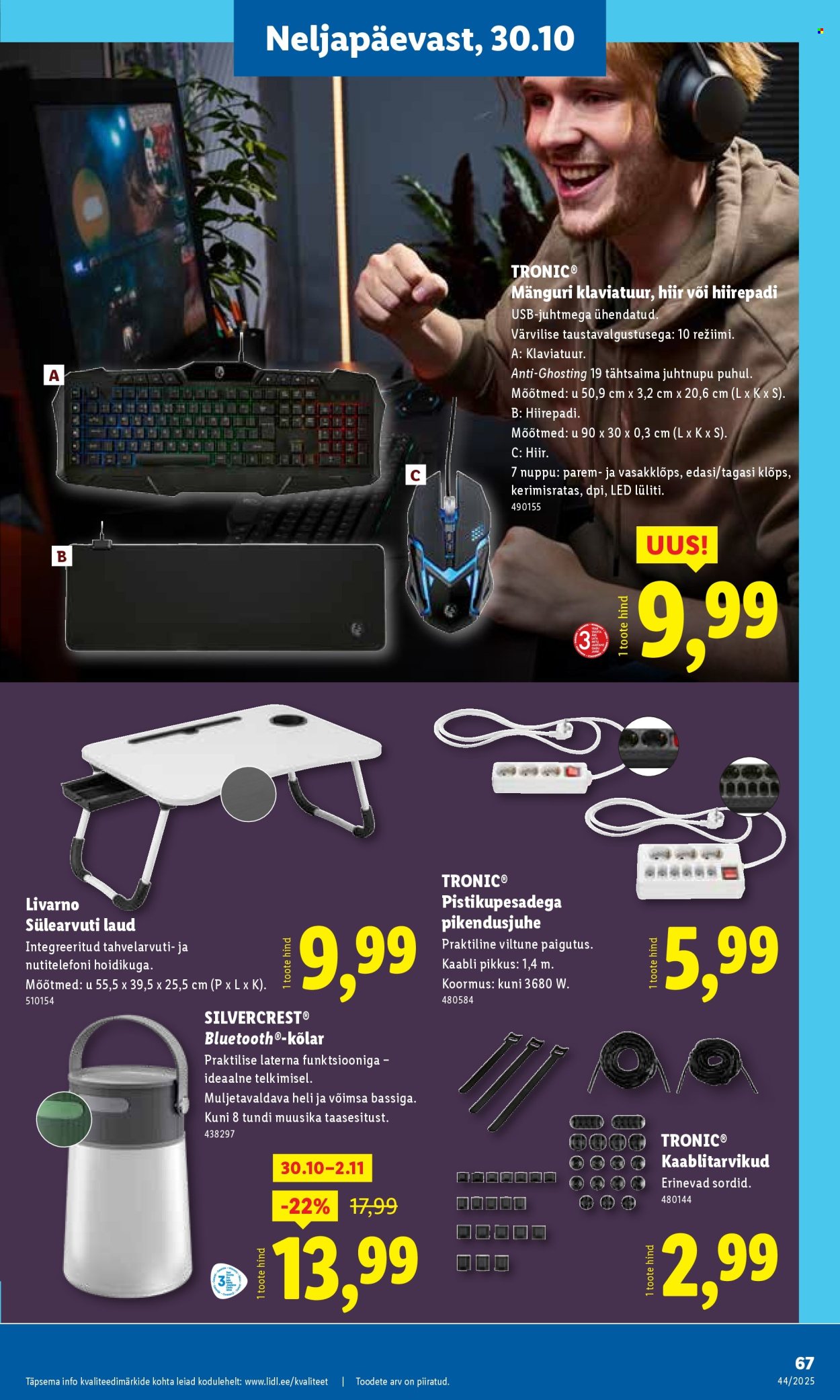 lidl - Lidl kliendileht - Nädalalõpu pakkumised (30.10 - 2.11.2025) - page: 69