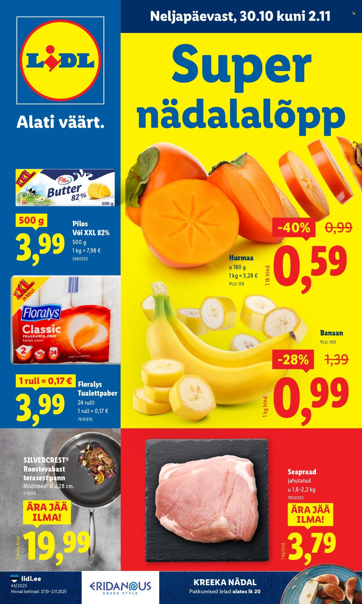 lidl - Lidl kliendileht - Nädalalõpu pakkumised (30.10 - 2.11.2025)