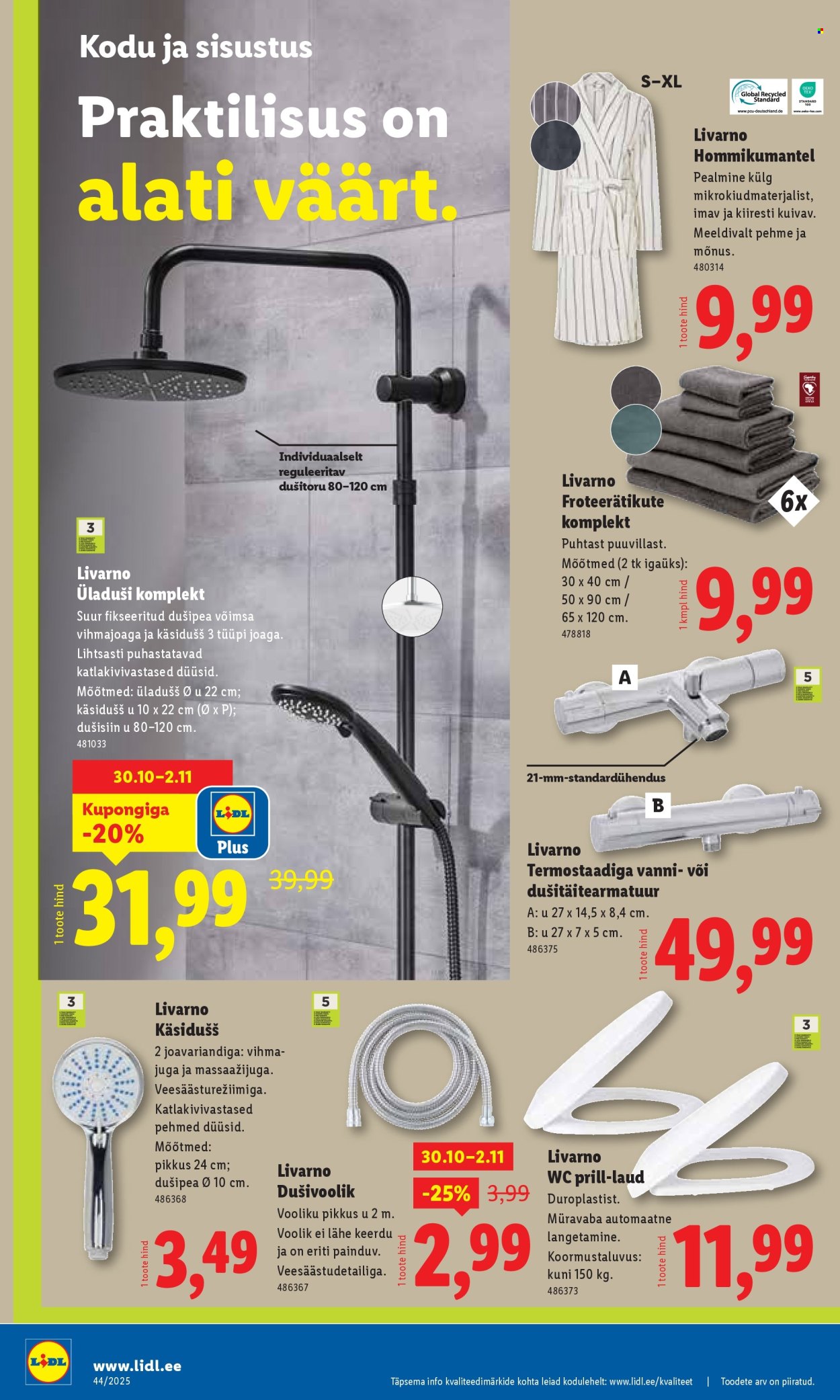 lidl - Lidl kliendileht - Nädalalõpu pakkumised (30.10 - 2.11.2025) - page: 66