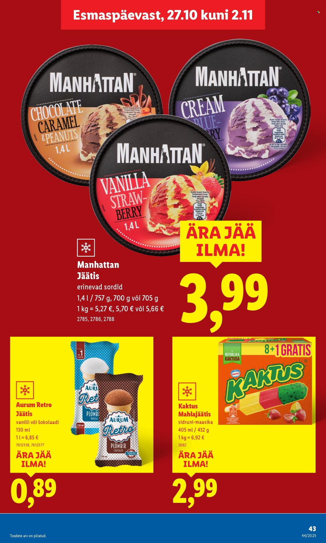 lidl - Lidl kliendileht - Nädalalõpu pakkumised (30.10 - 2.11.2025) - page: 43