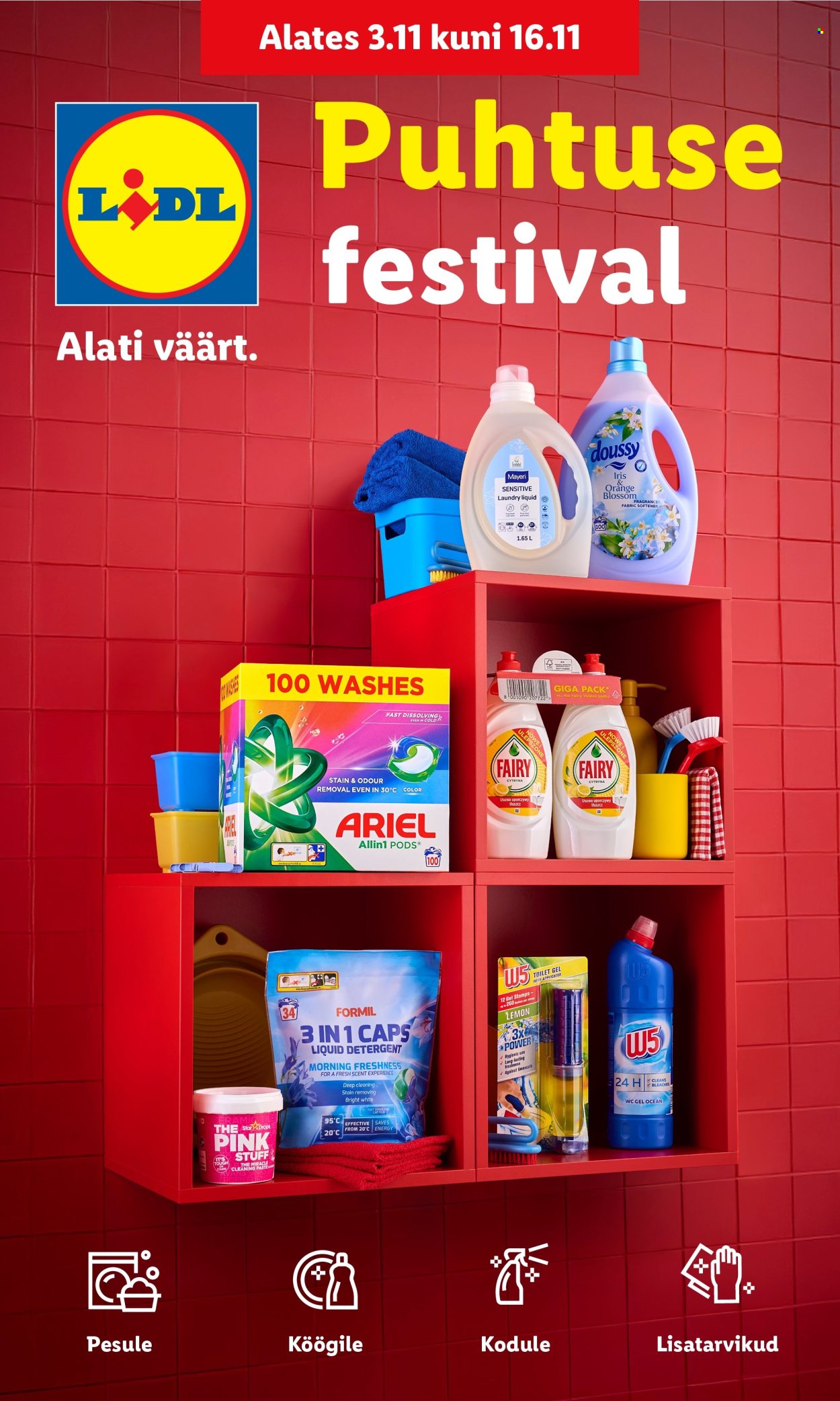 lidl - Lidl kliendileht - Puhtuse festival (3.11 - 16.11.2025)