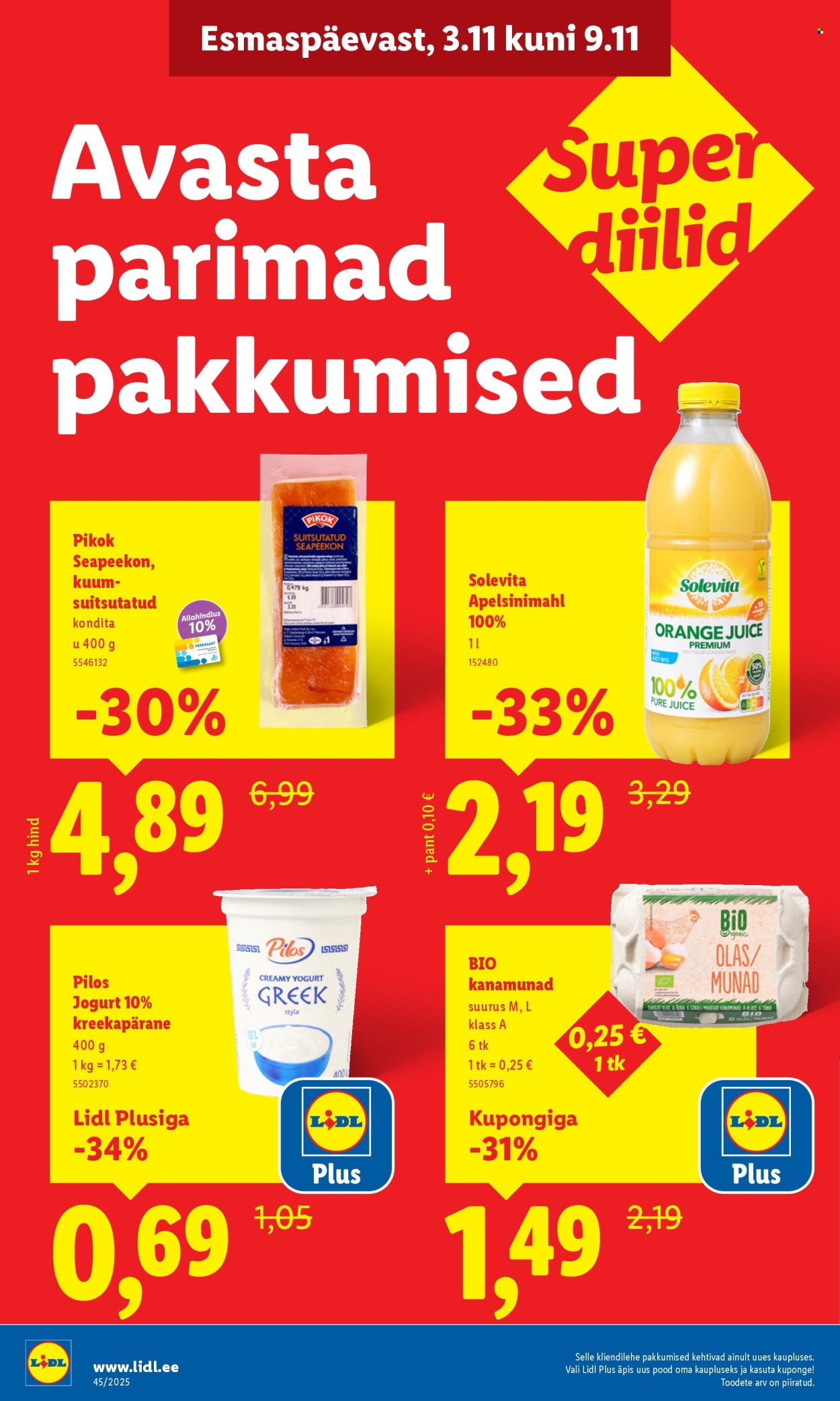 lidl - Lidl kliendileht - Viljandi, Riia mnt 1 (3.11 - 9.11.2025) - page: 2