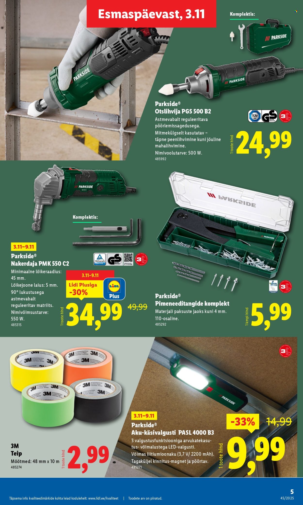 lidl - Lidl kliendileht - Tööstuskaupade pakkumised (3.11 - 9.11.2025) - page: 5