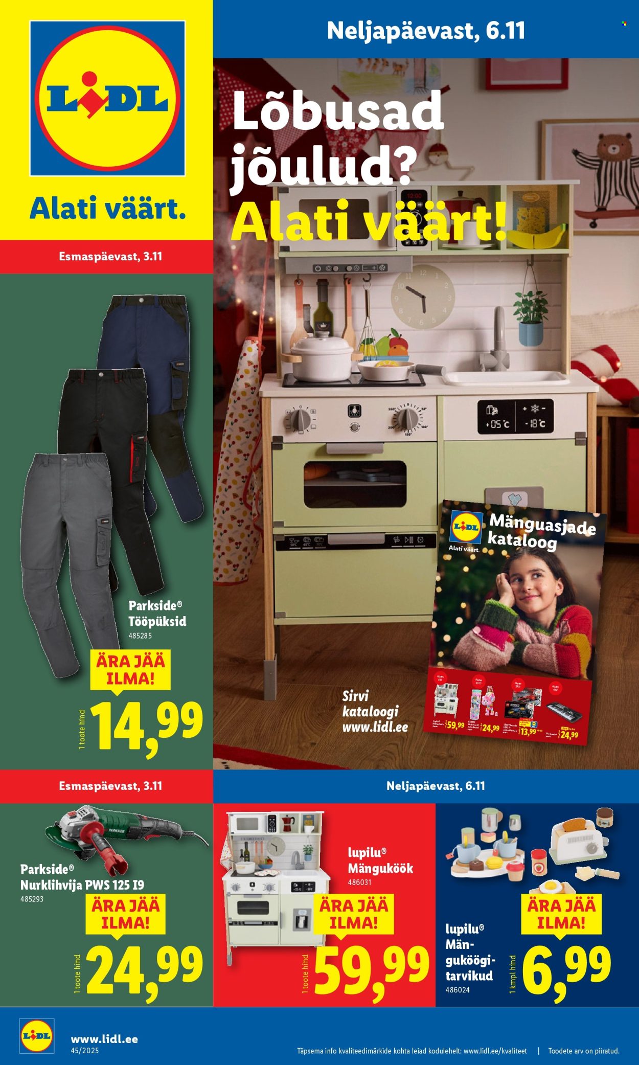 lidl - Lidl kliendileht - Tööstuskaupade pakkumised (3.11 - 9.11.2025)