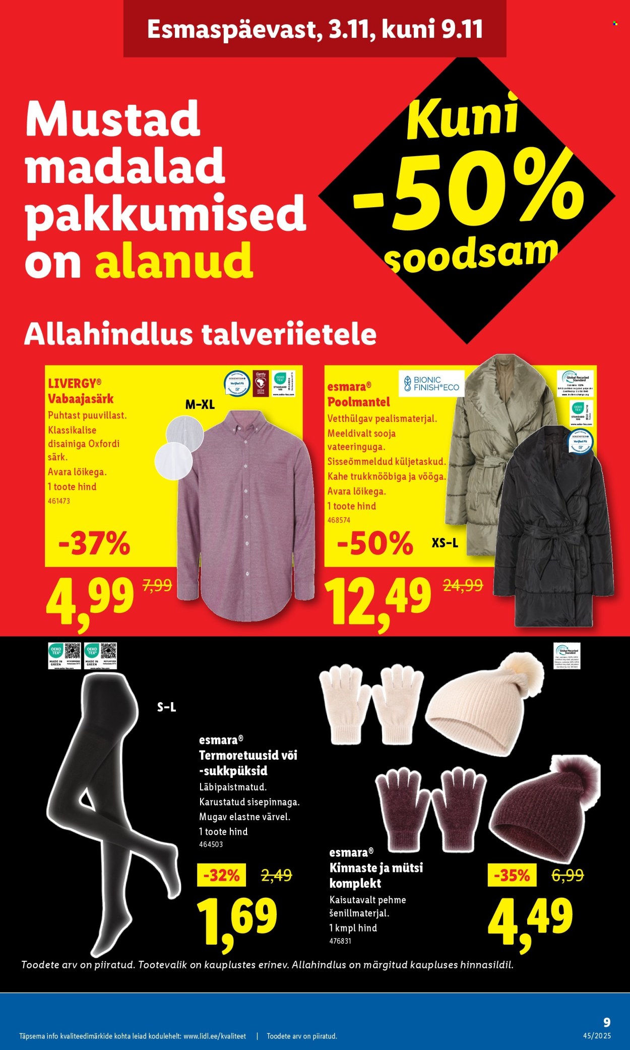 lidl - Lidl kliendileht - Tööstuskaupade pakkumised (3.11 - 9.11.2025) - page: 9