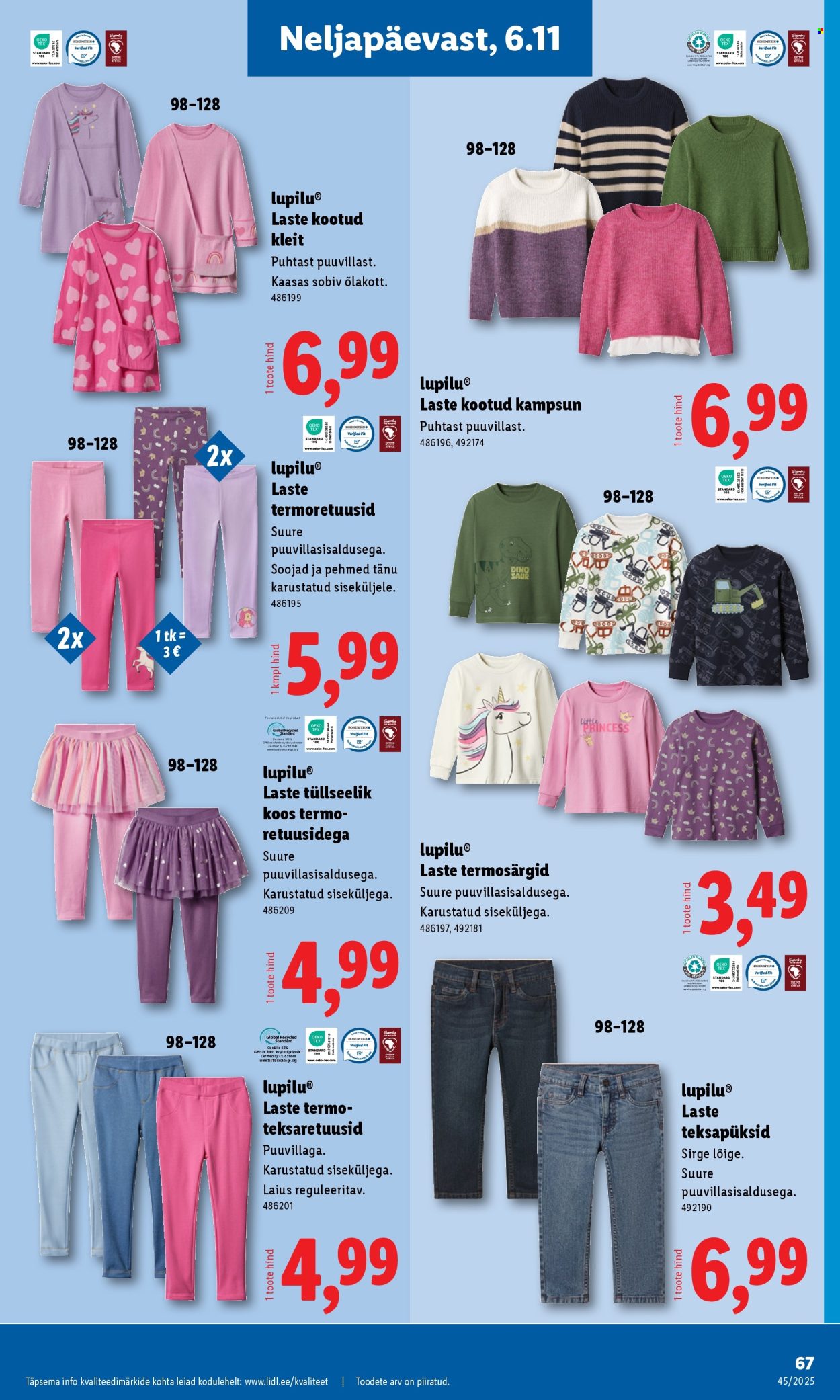 lidl - Lidl kliendileht - Kliendileht (3.11 - 9.11.2025) - page: 67 lidl - Lidl kliendileht - Kliendileht (3.11 - 9.11.2025) - page: 67