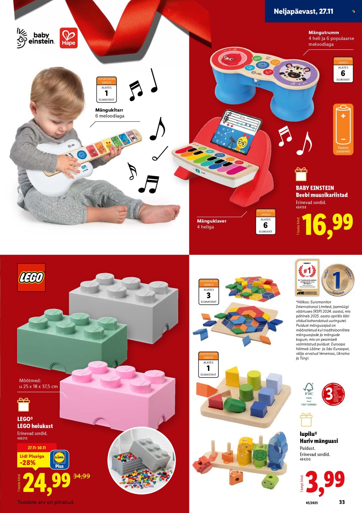 lidl - Lidl kliendileht - Mänguasjade kataloog Jõulud 2025 - page: 33 lidl - Lidl kliendileht - Mänguasjade kataloog Jõulud 2025 - page: 33