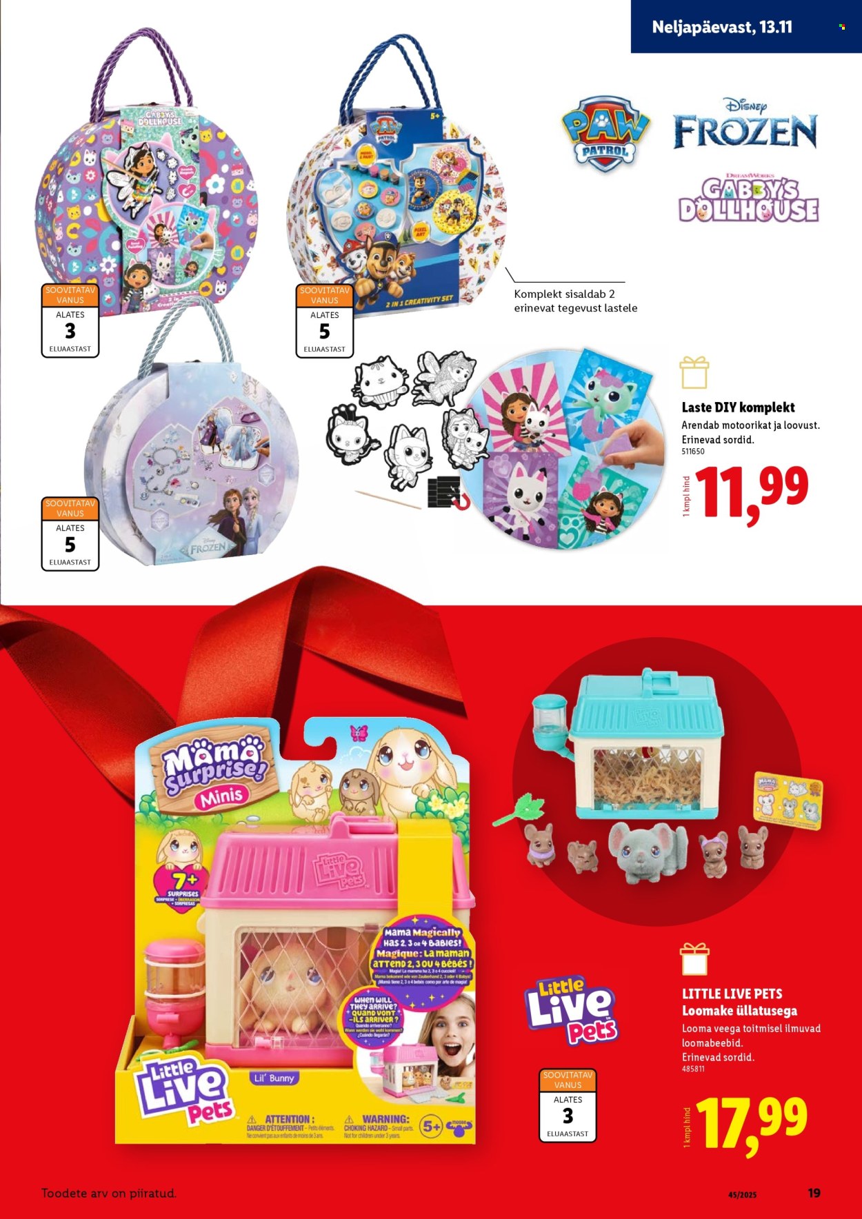 lidl - Lidl kliendileht - Mänguasjade kataloog Jõulud 2025 - page: 19 lidl - Lidl kliendileht - Mänguasjade kataloog Jõulud 2025 - page: 19