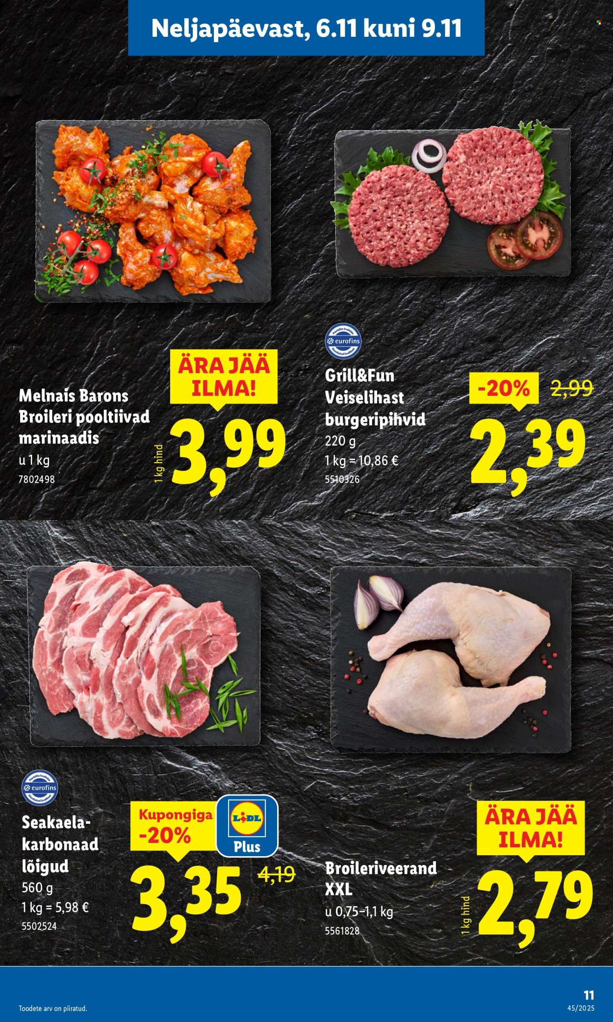 lidl - Lidl kliendileht - Nädalalõpu pakkumised (6.11 - 9.11.2025) - page: 11