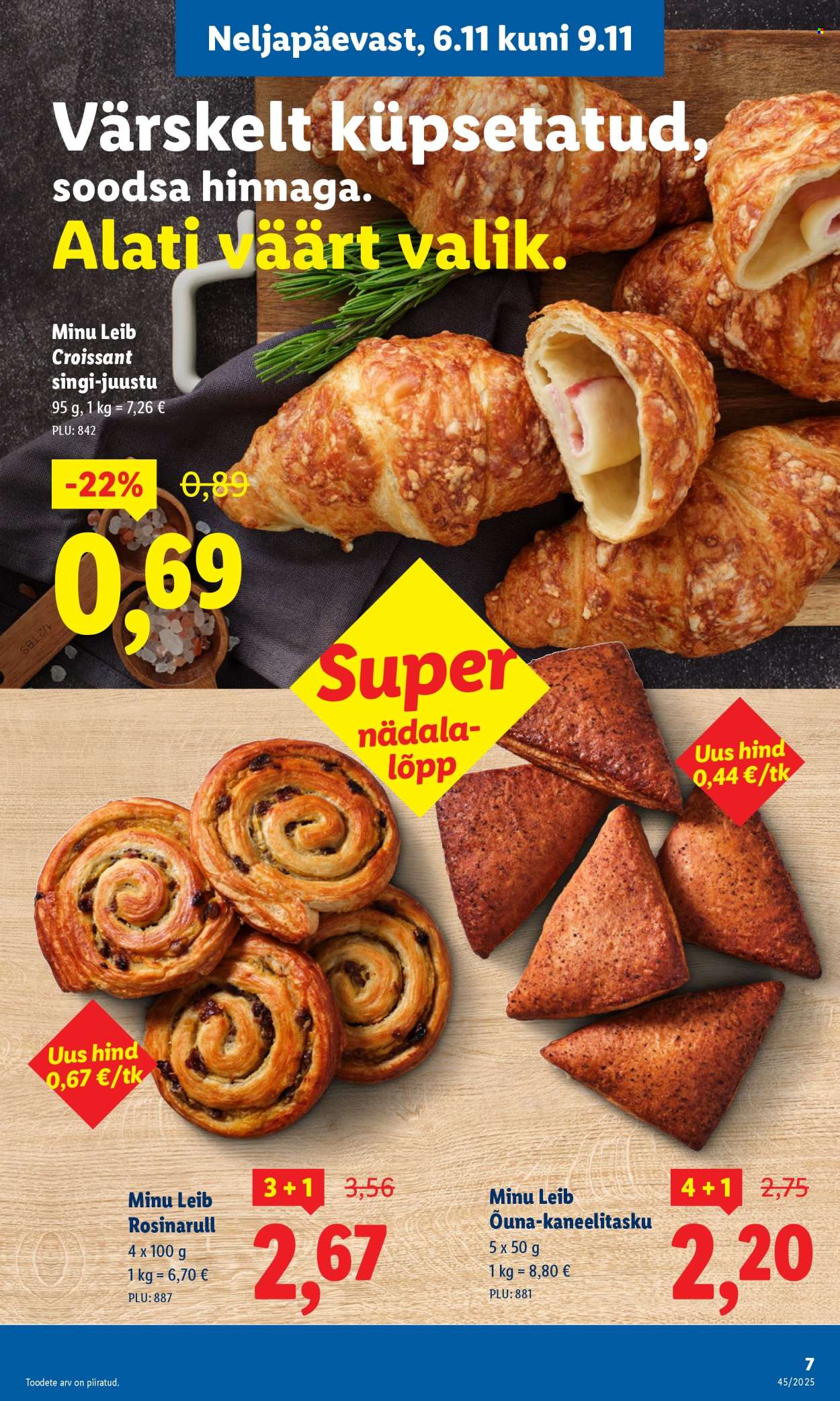 lidl - Lidl kliendileht - Nädalalõpu pakkumised (6.11 - 9.11.2025) - page: 7