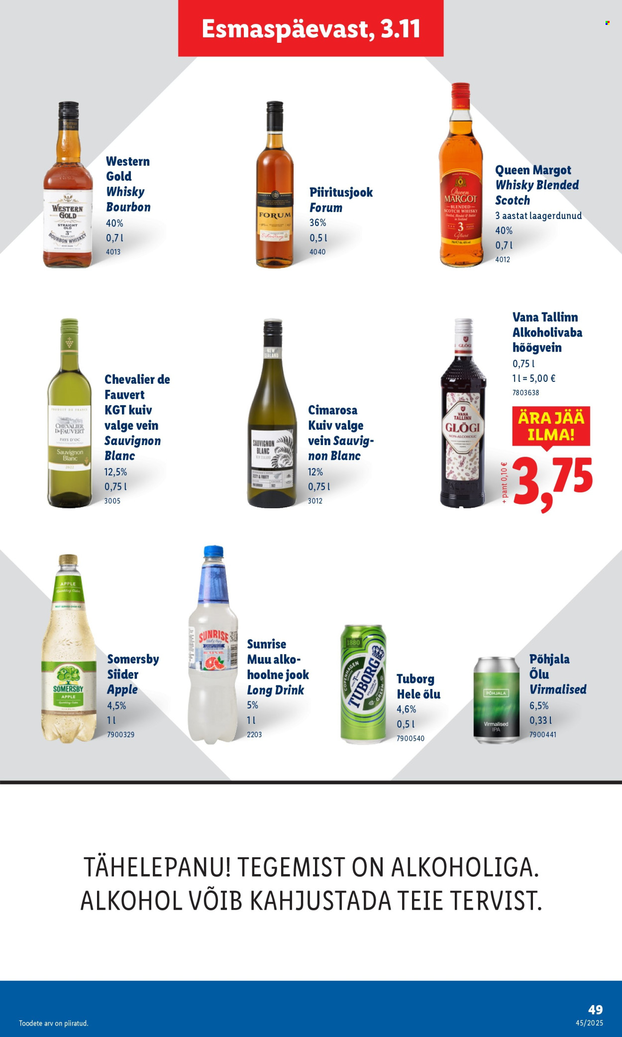 lidl - Lidl kliendileht - Nädalalõpu pakkumised (6.11 - 9.11.2025) - page: 49