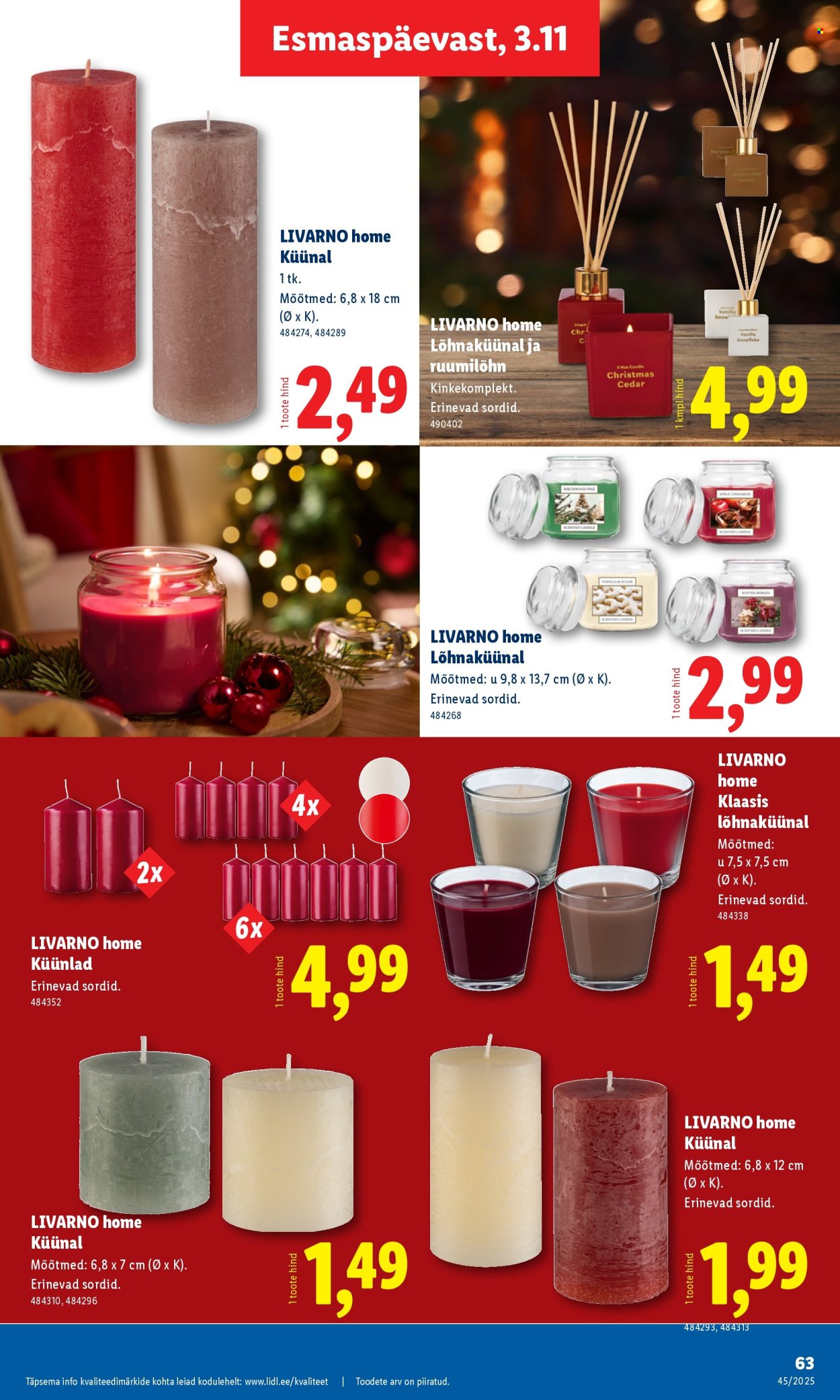 lidl - Lidl kliendileht - Nädalalõpu pakkumised (6.11 - 9.11.2025) - page: 63