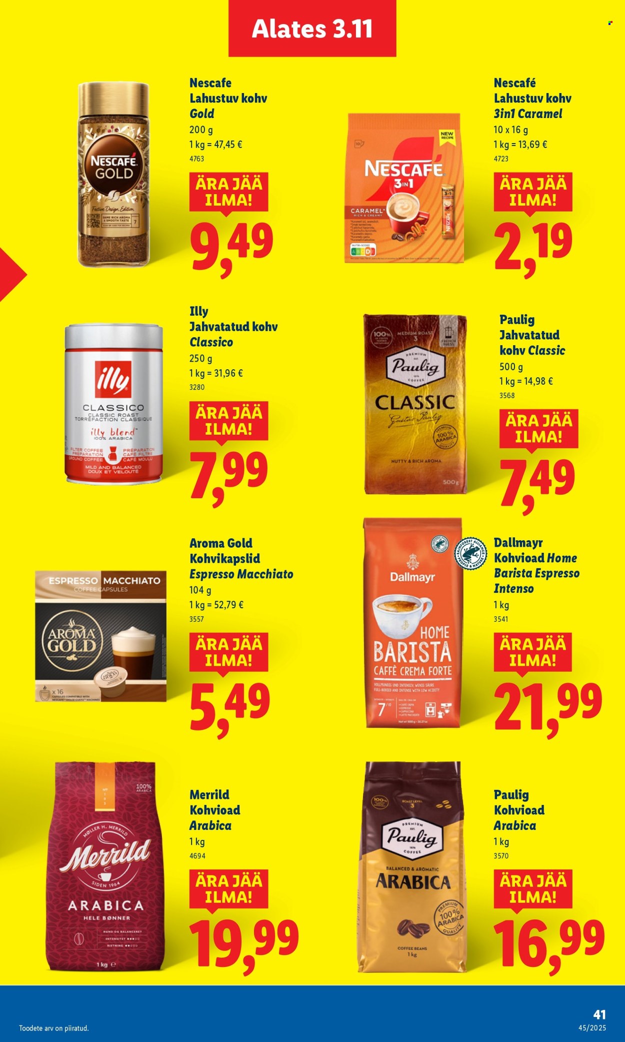lidl - Lidl kliendileht - Nädalalõpu pakkumised (6.11 - 9.11.2025) - page: 41