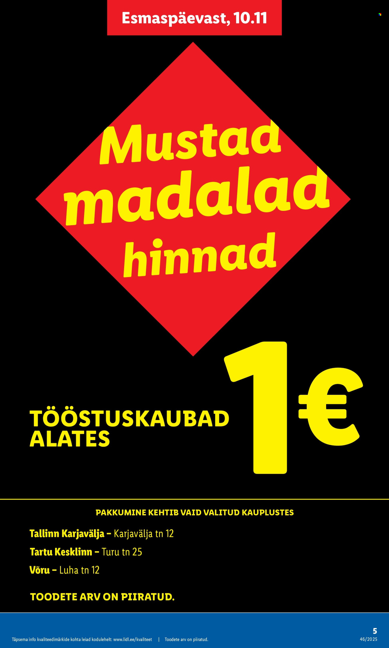 lidl - Lidl kliendileht - Tööstuskaupade pakkumised (10.11 - 16.11.2025) - page: 5