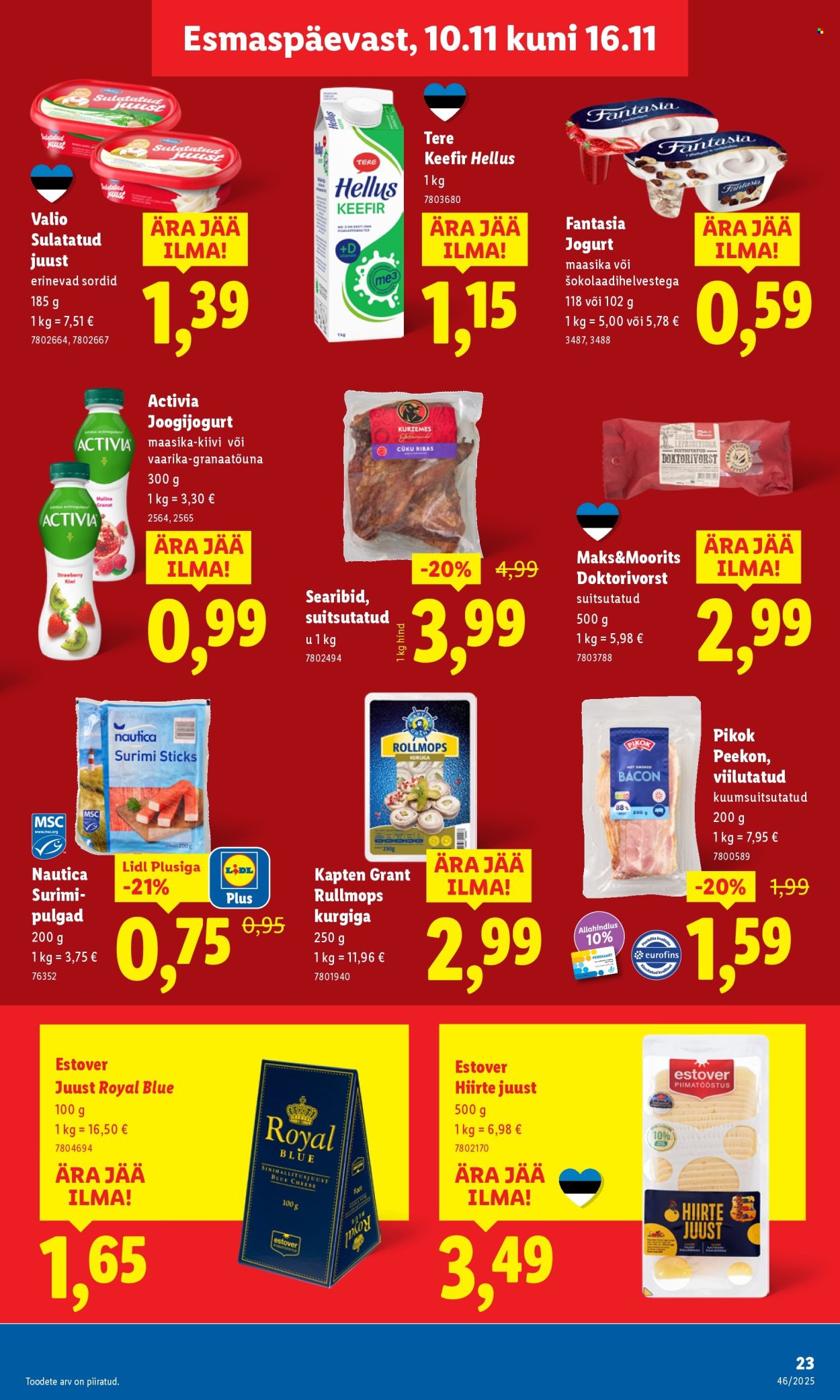 lidl - Lidl kliendileht - Kliendileht (10.11 - 16.11.2025) - page: 23