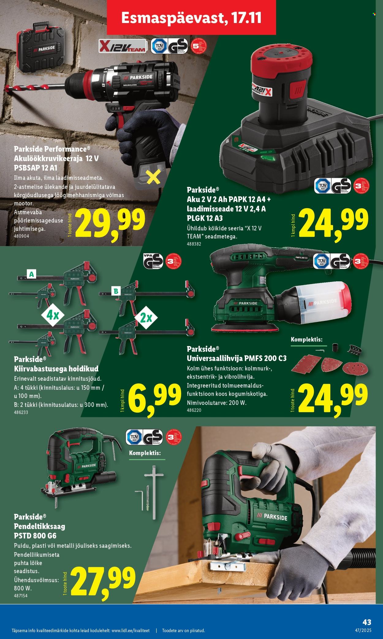 lidl - Lidl kliendileht - Kliendileht (17.11 - 23.11.2025) - page: 43