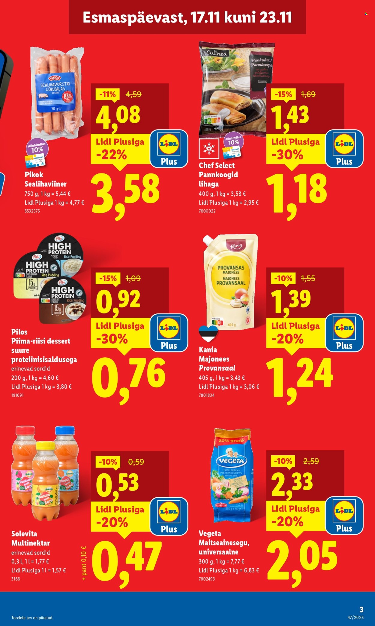 lidl - Lidl kliendileht - Kliendileht (17.11 - 23.11.2025) - page: 3