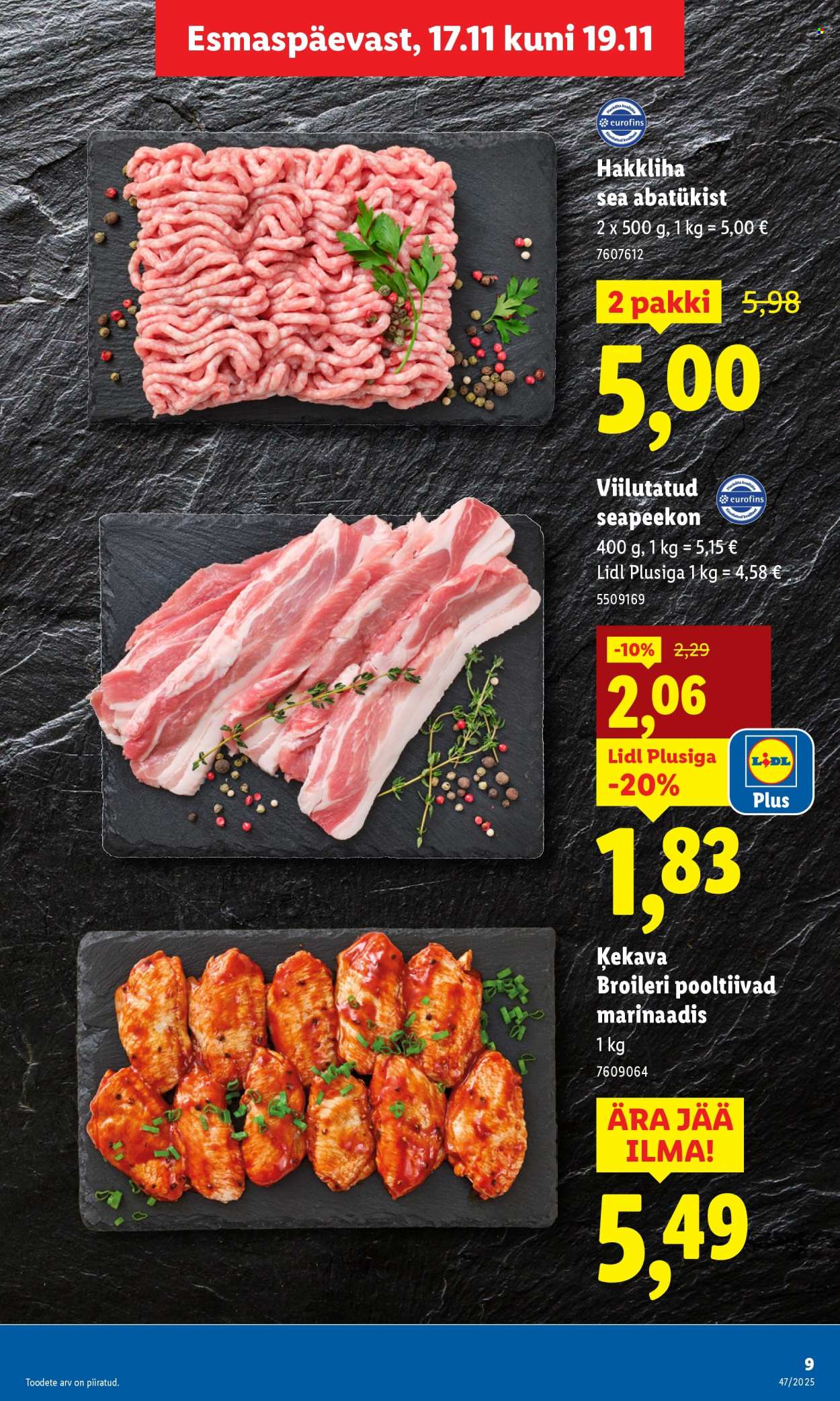 lidl - Lidl kliendileht - Kliendileht (17.11 - 23.11.2025) - page: 9