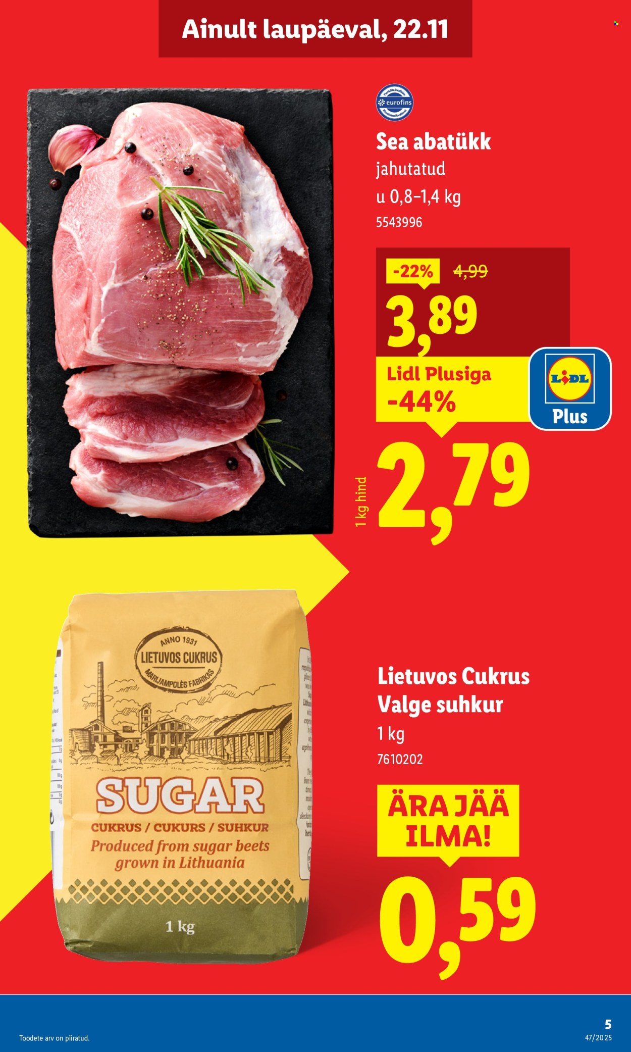 lidl - Lidl kliendileht - Nädalalõpu pakkumised (20.11 - 23.11.2025) - page: 5