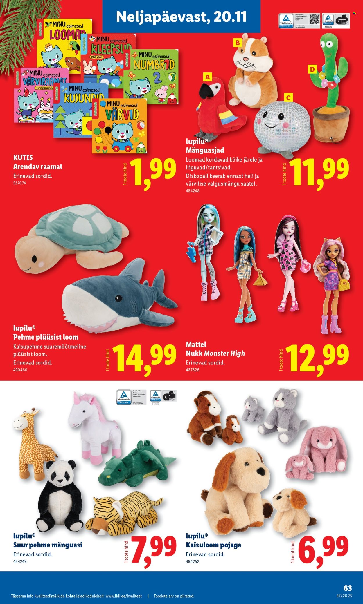 lidl - Lidl kliendileht - Nädalalõpu pakkumised (20.11 - 23.11.2025) - page: 63